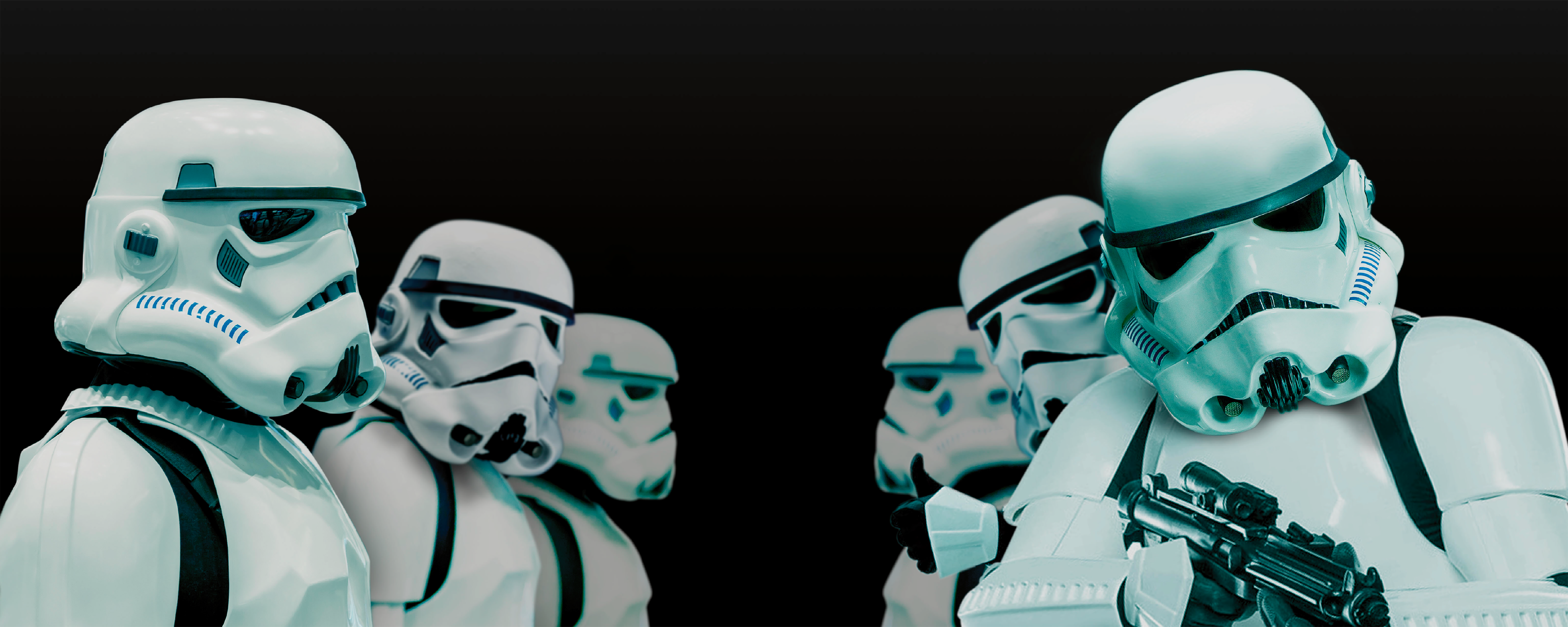 a sci-fi trooper themed adhesive panel wrap