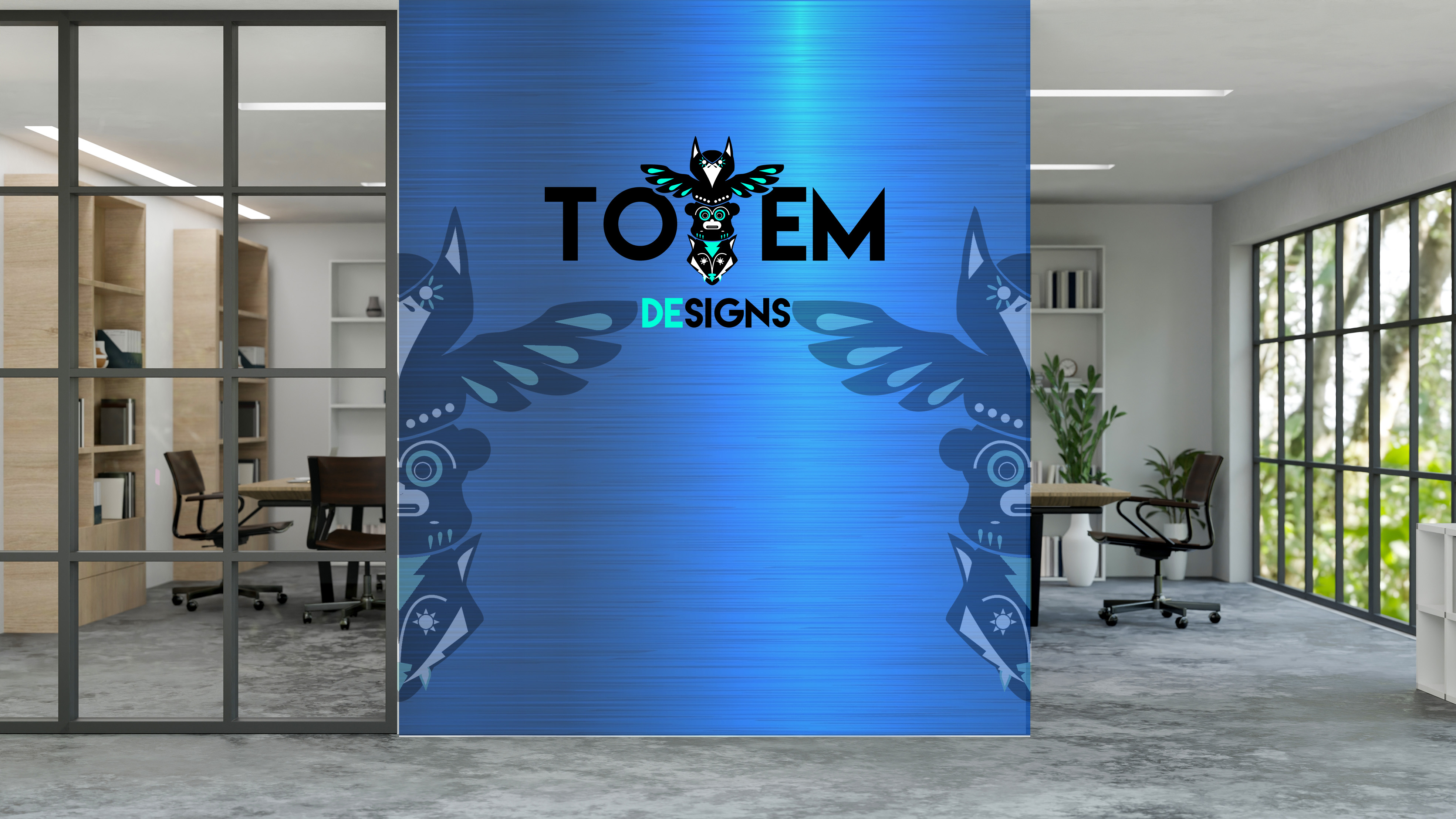 Bespoke branded adhesive wallpaper