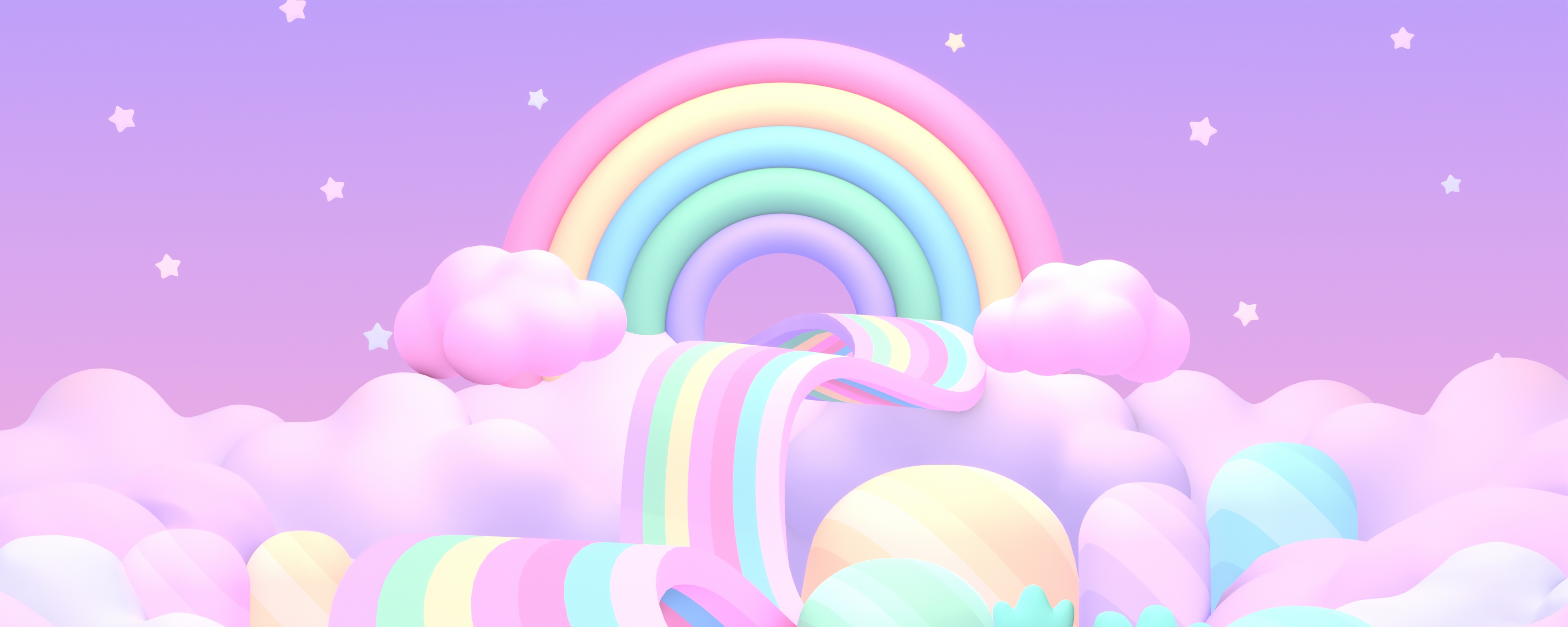 Rainbow themed panel wrap sticker