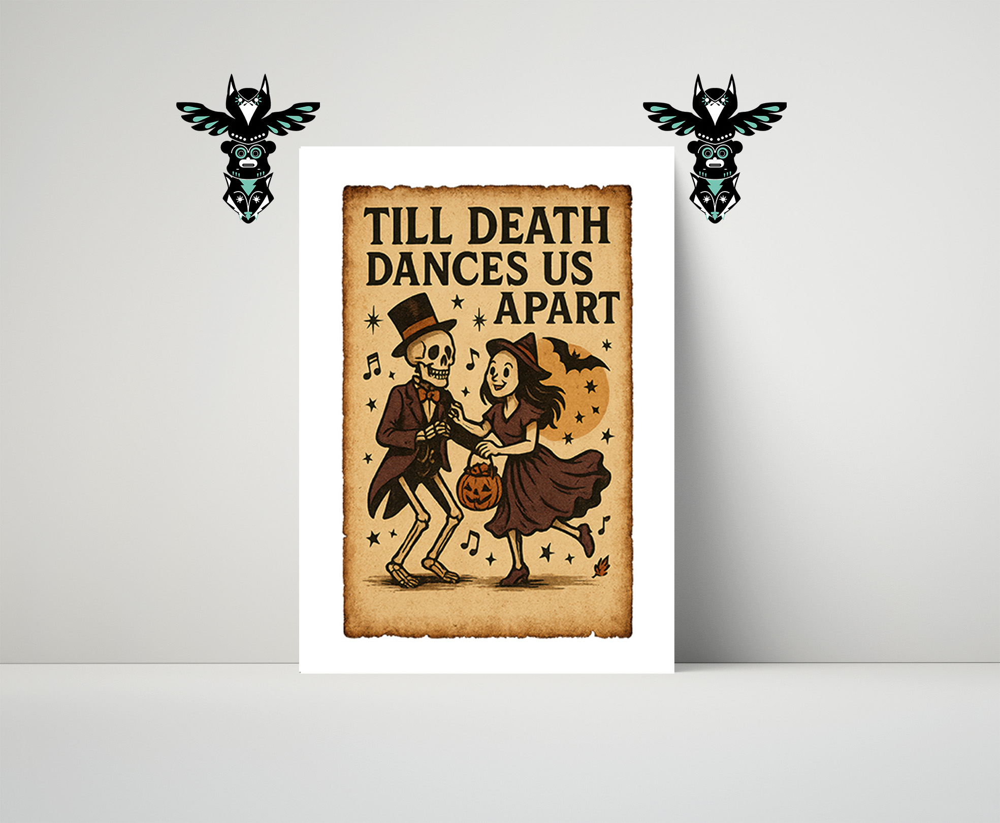 Till Death Dances Us Apart Halloween Poster