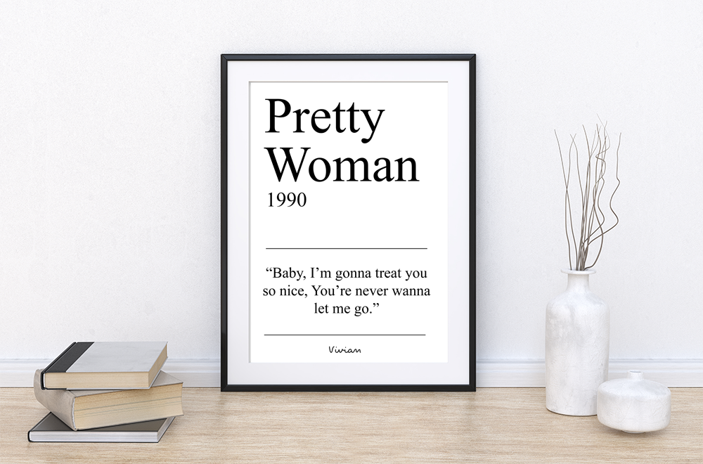 Pretty woman A4 card print  - promotion - 3 for the price of 2