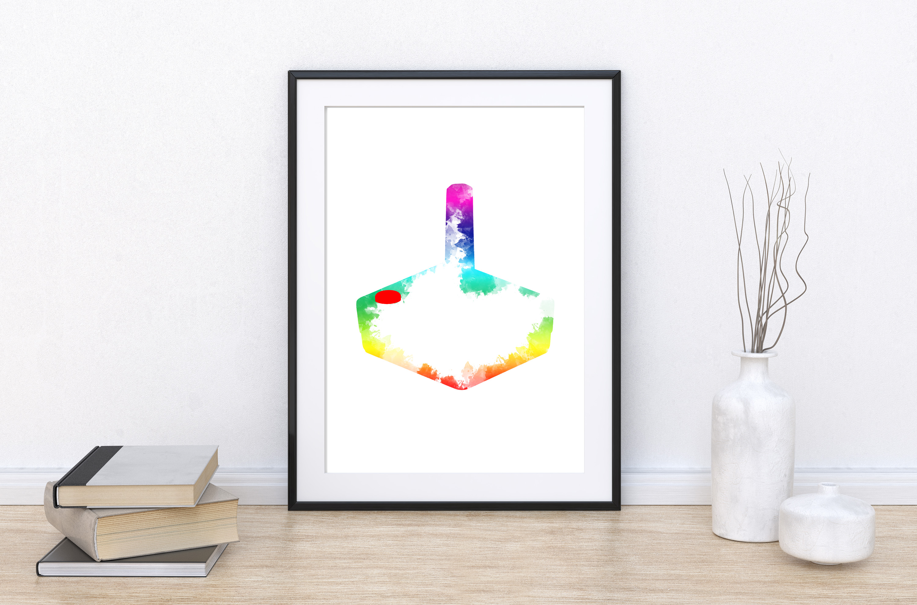 Retro game controller print