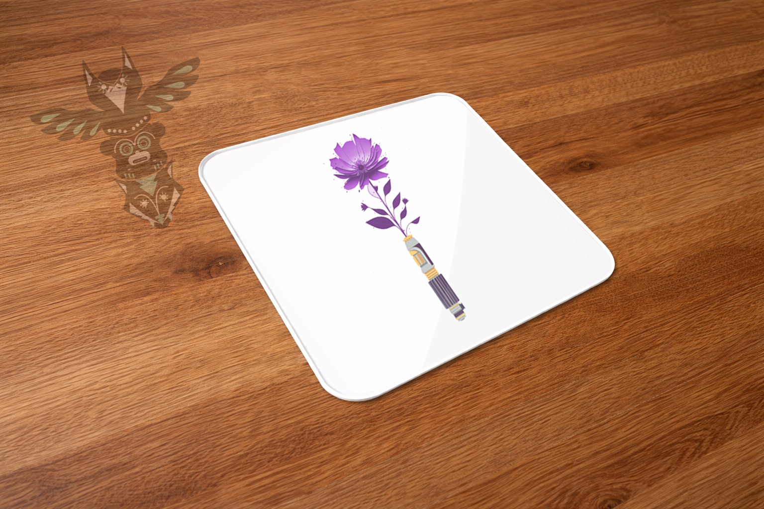 Floral Lightsaber Acrylic Coaster - 4 designs 