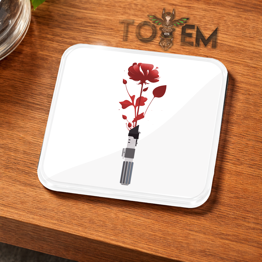 Floral Lightsaber Acrylic Coaster - 3 designs 