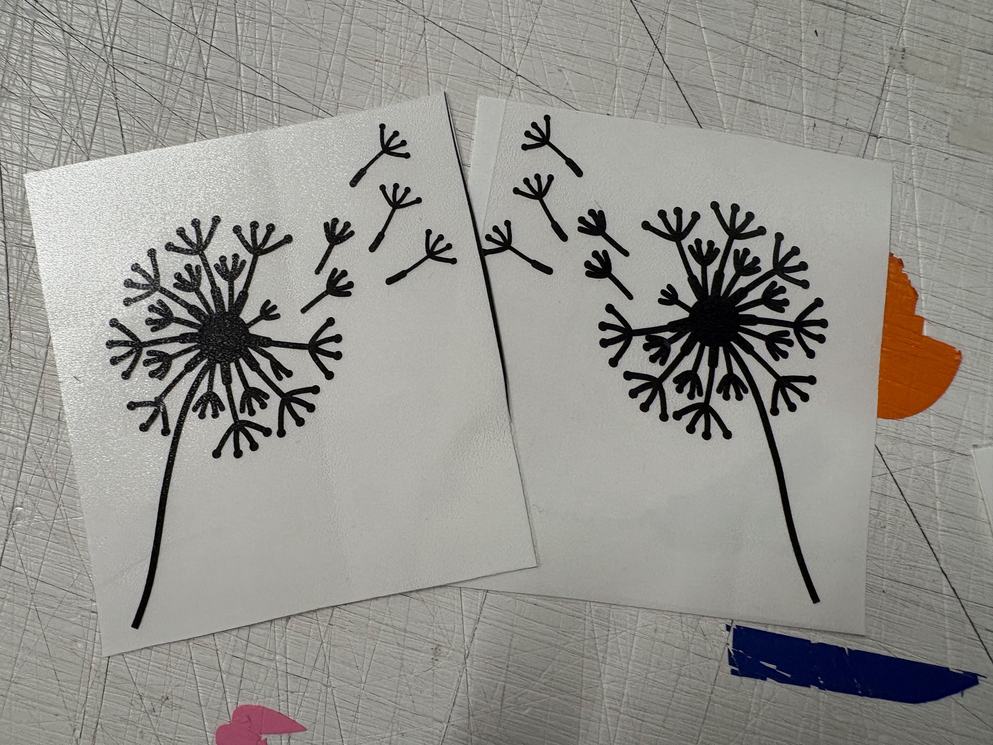 dandelion vehicle sticker 