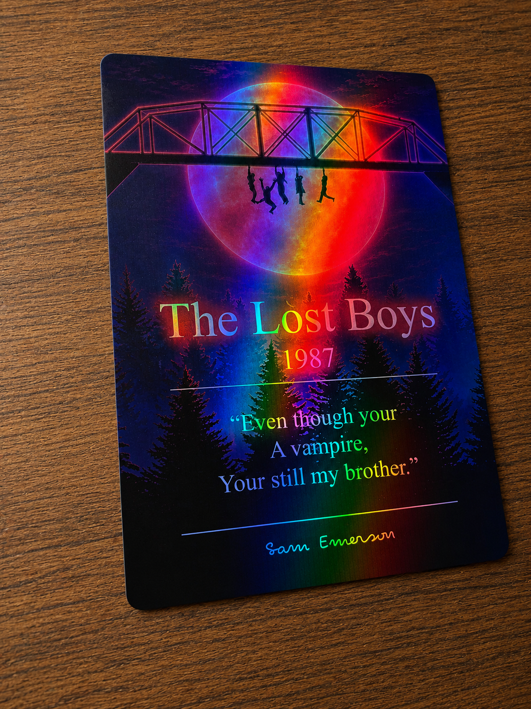 The Lost Boys (1987) Holographic Metal Print
