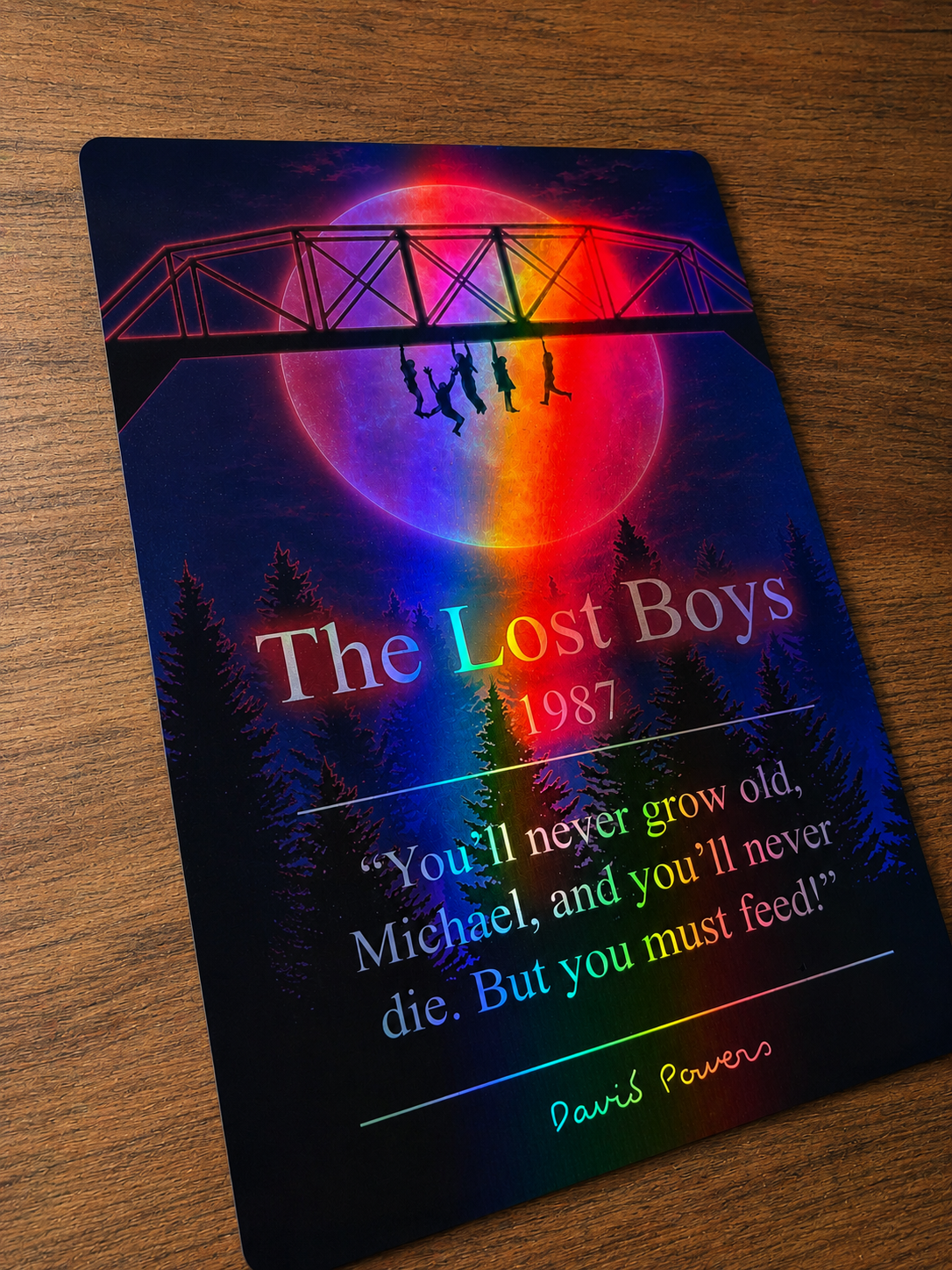 The Lost Boys (1987) Holographic Metal Print