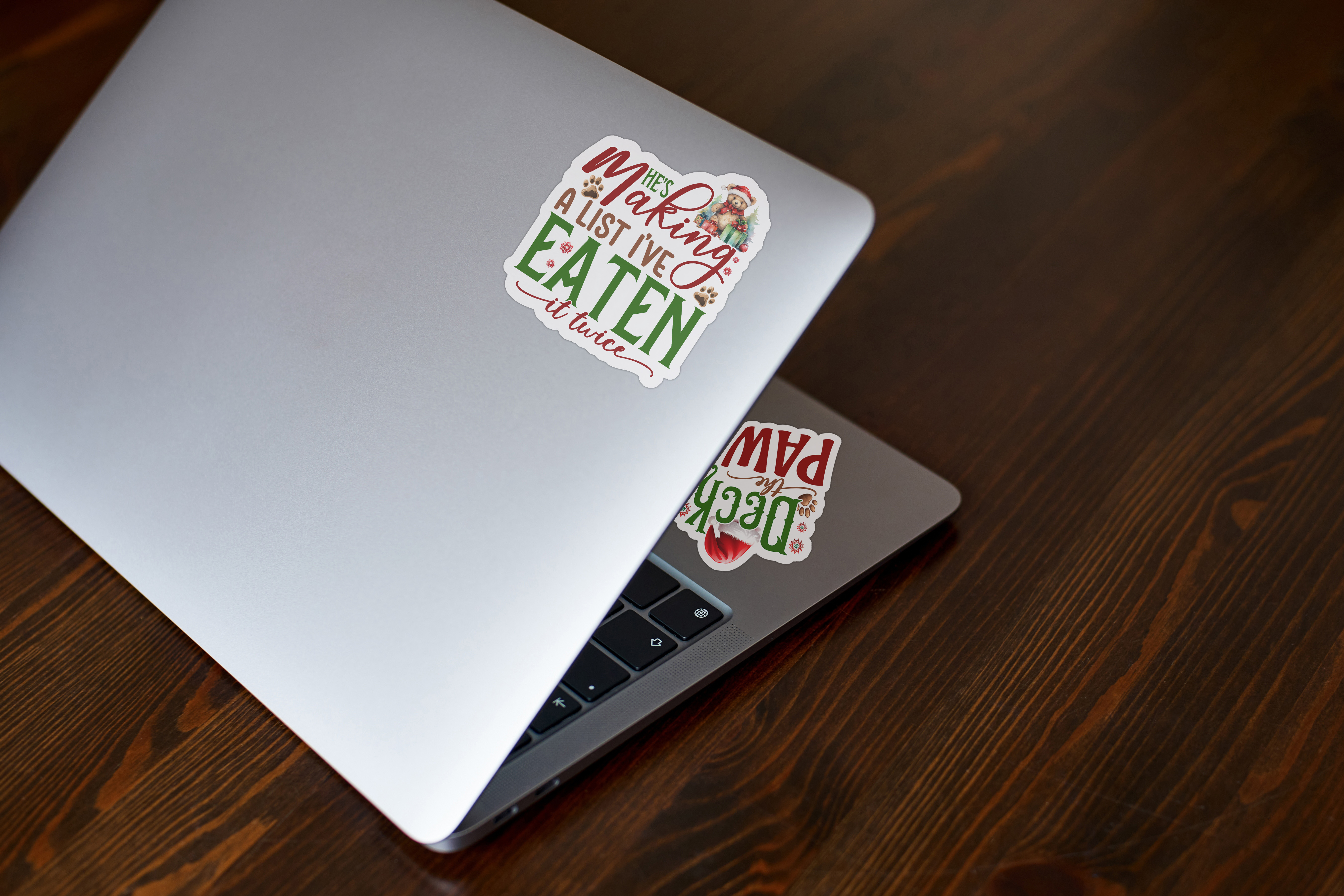 Christmas Dog-Themed Sticker Set