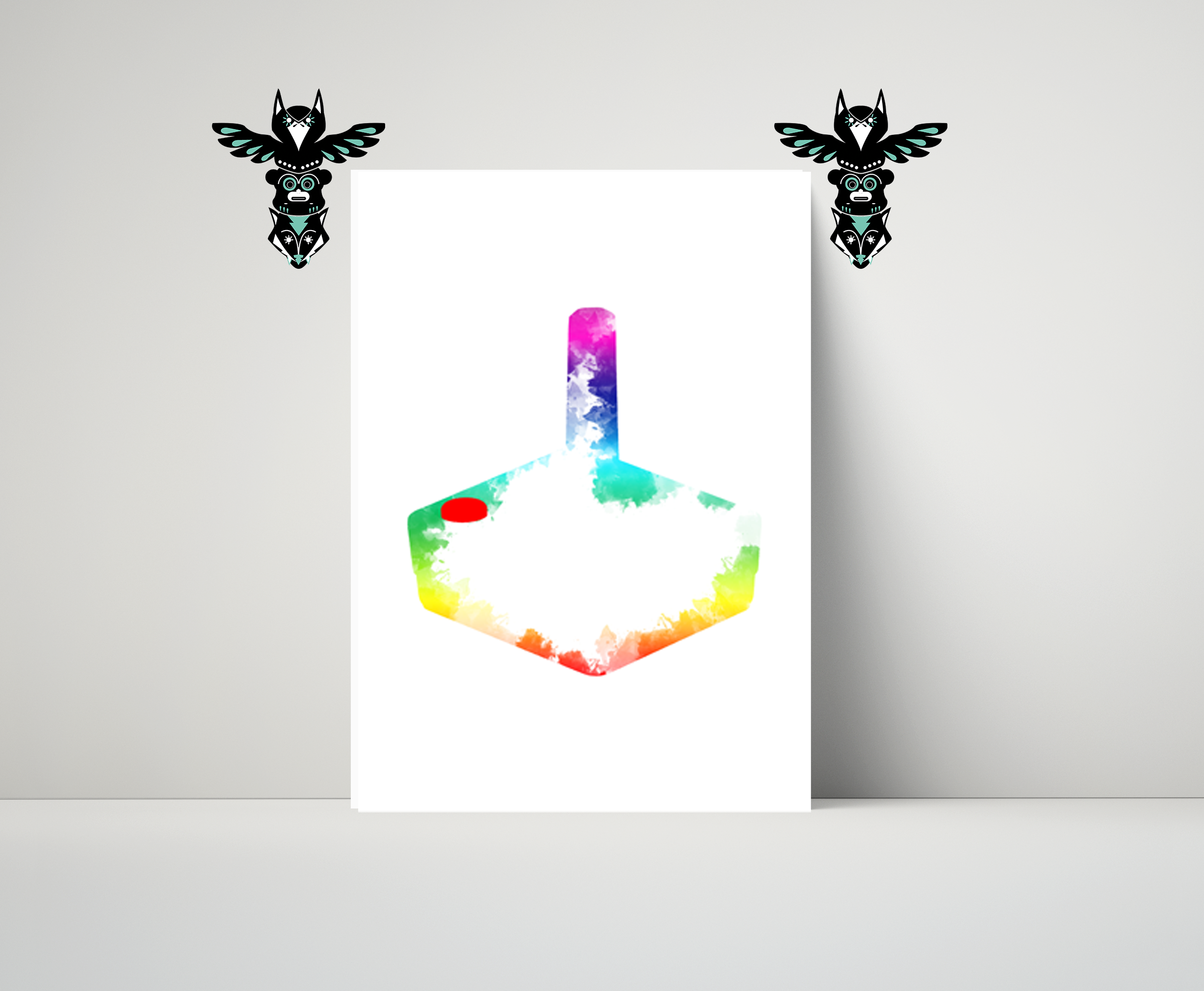 Retro game controller A4  print