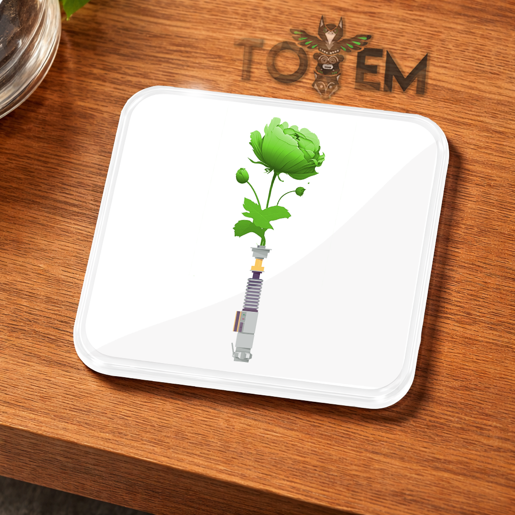 Floral Lightsaber Acrylic Coaster - 3 designs 