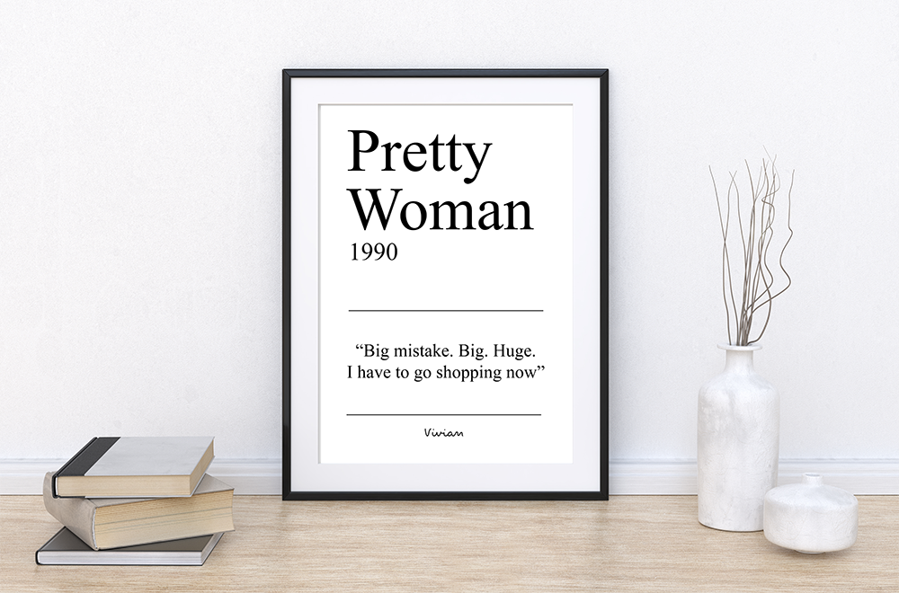 Pretty woman A4 card print  - promotion - 3 for the price of 2