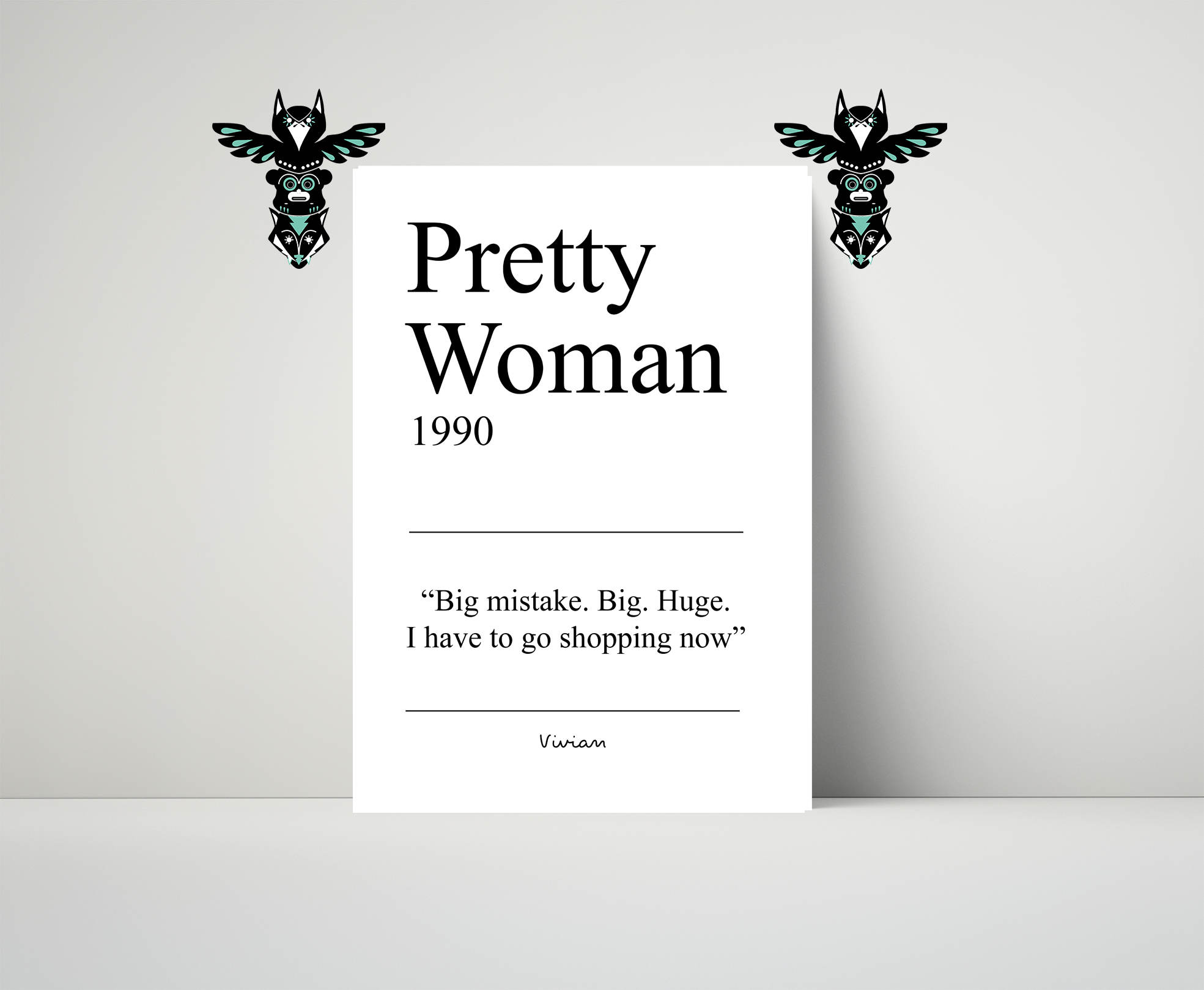 Pretty woman A4 card print  - promotion - 3 for the price of 2