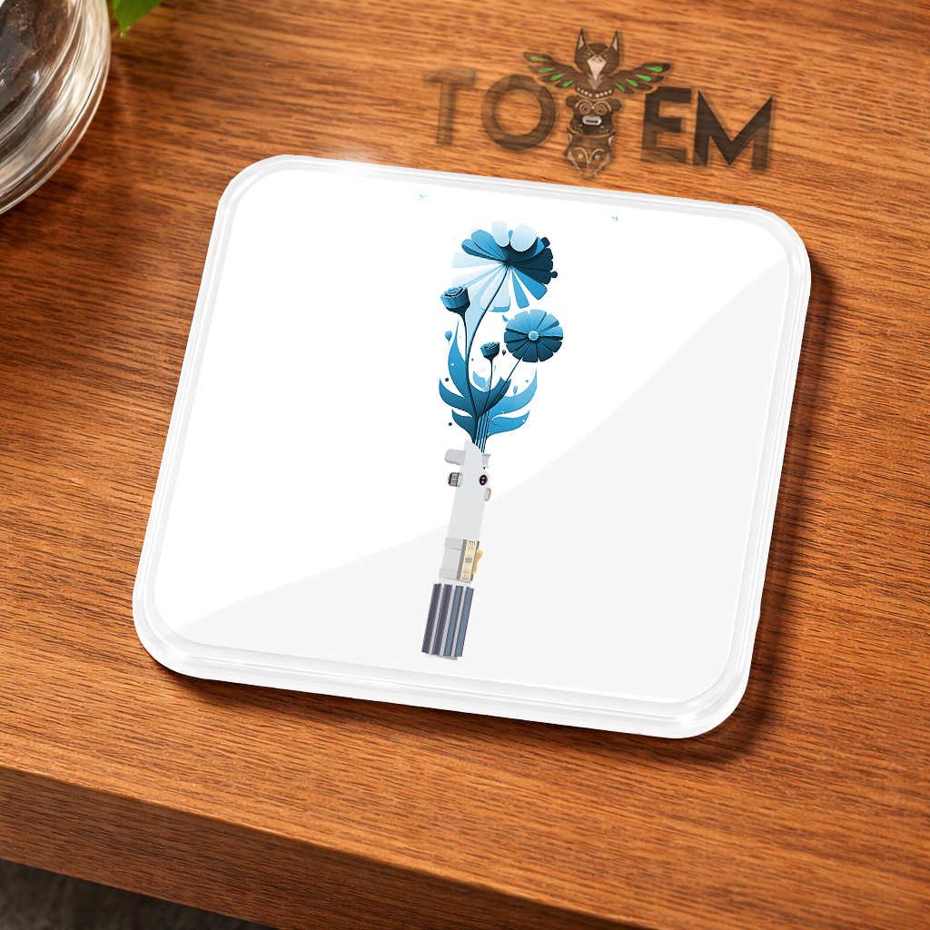 Floral Lightsaber Acrylic Coaster - 3 designs 