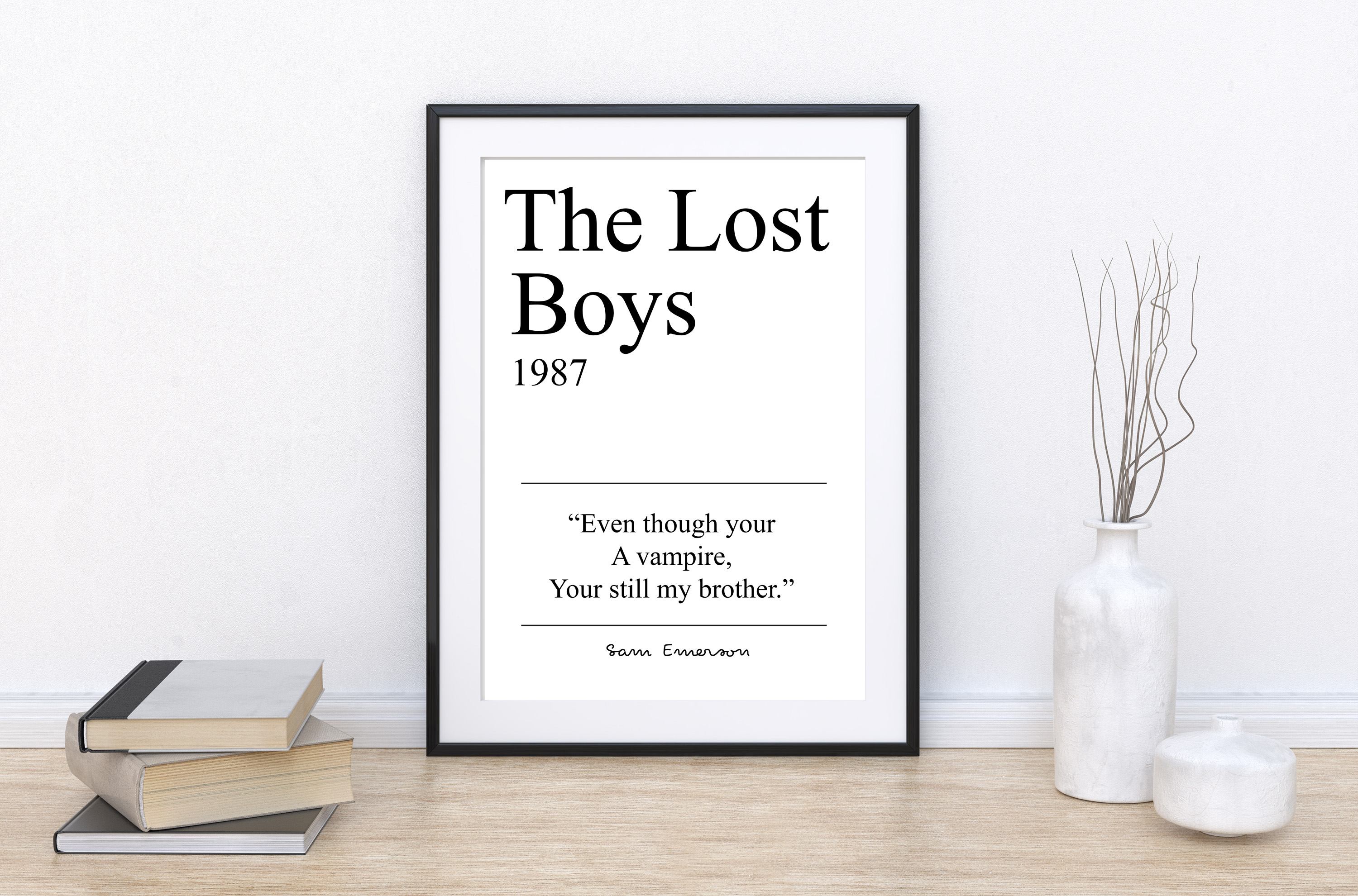 The Lost boys A4 card print 