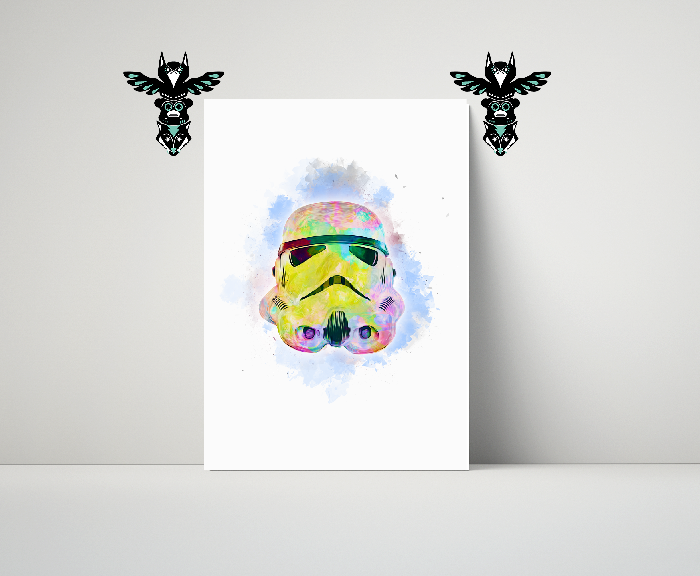 Sci-Fi trooper themed design - A4 printed on 250GSM card