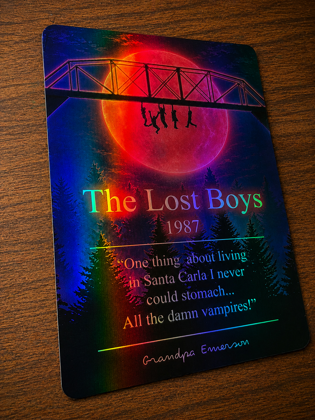 The Lost Boys (1987) Holographic Metal Print