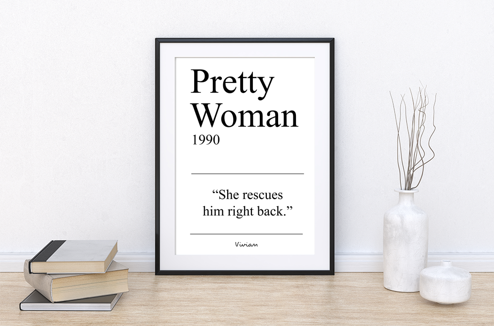 Pretty woman A4 card print  - promotion - 3 for the price of 2