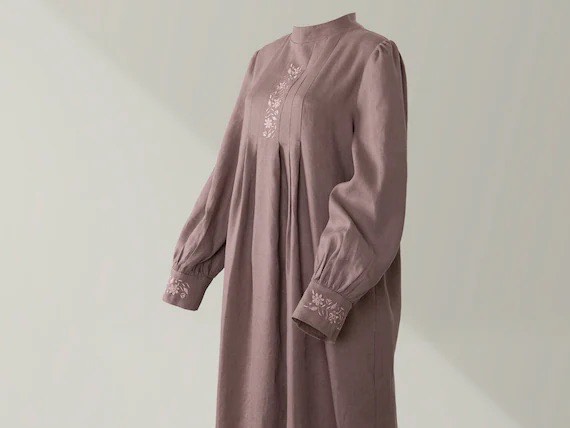 Lininė suknelė moterims