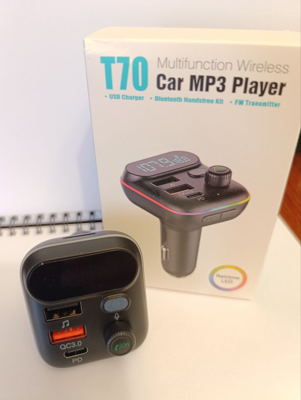 Bluetooth FM-трансмітер T70