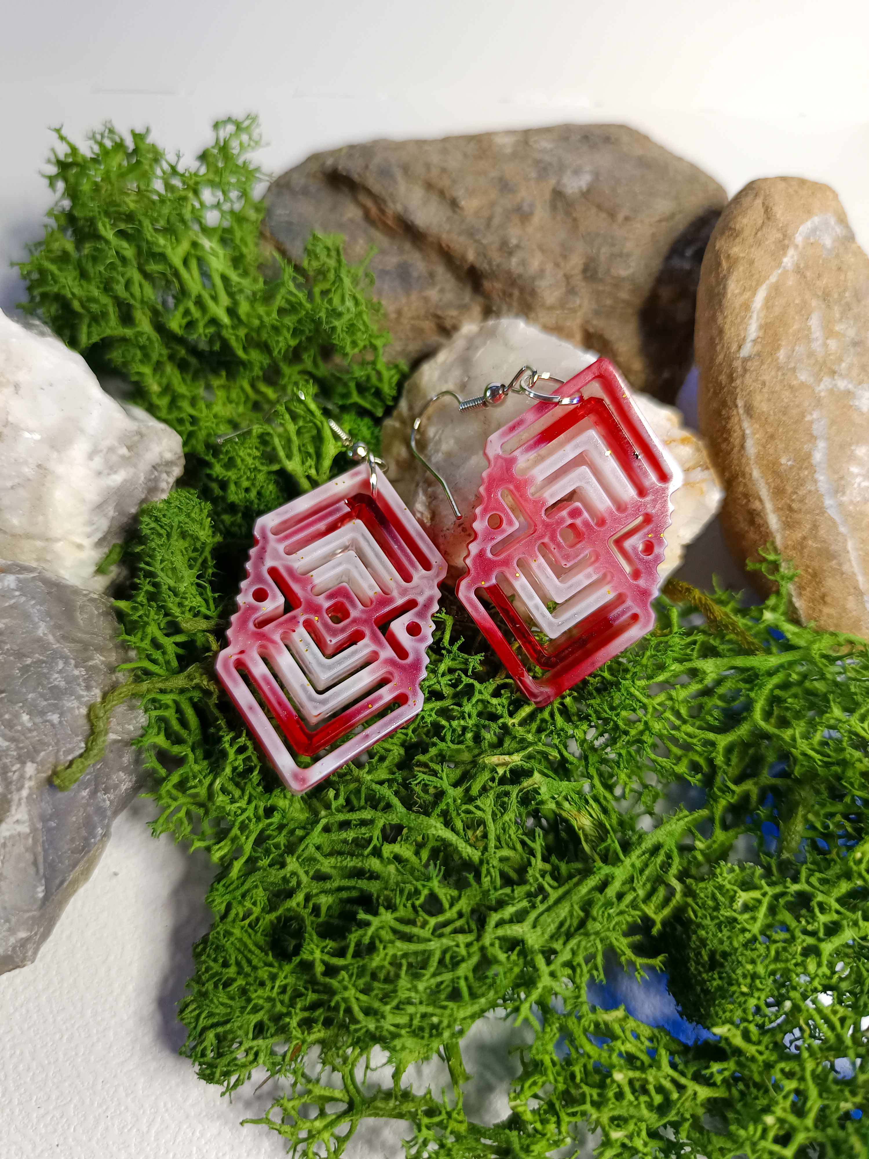 Boucles d'oreilles géométriques