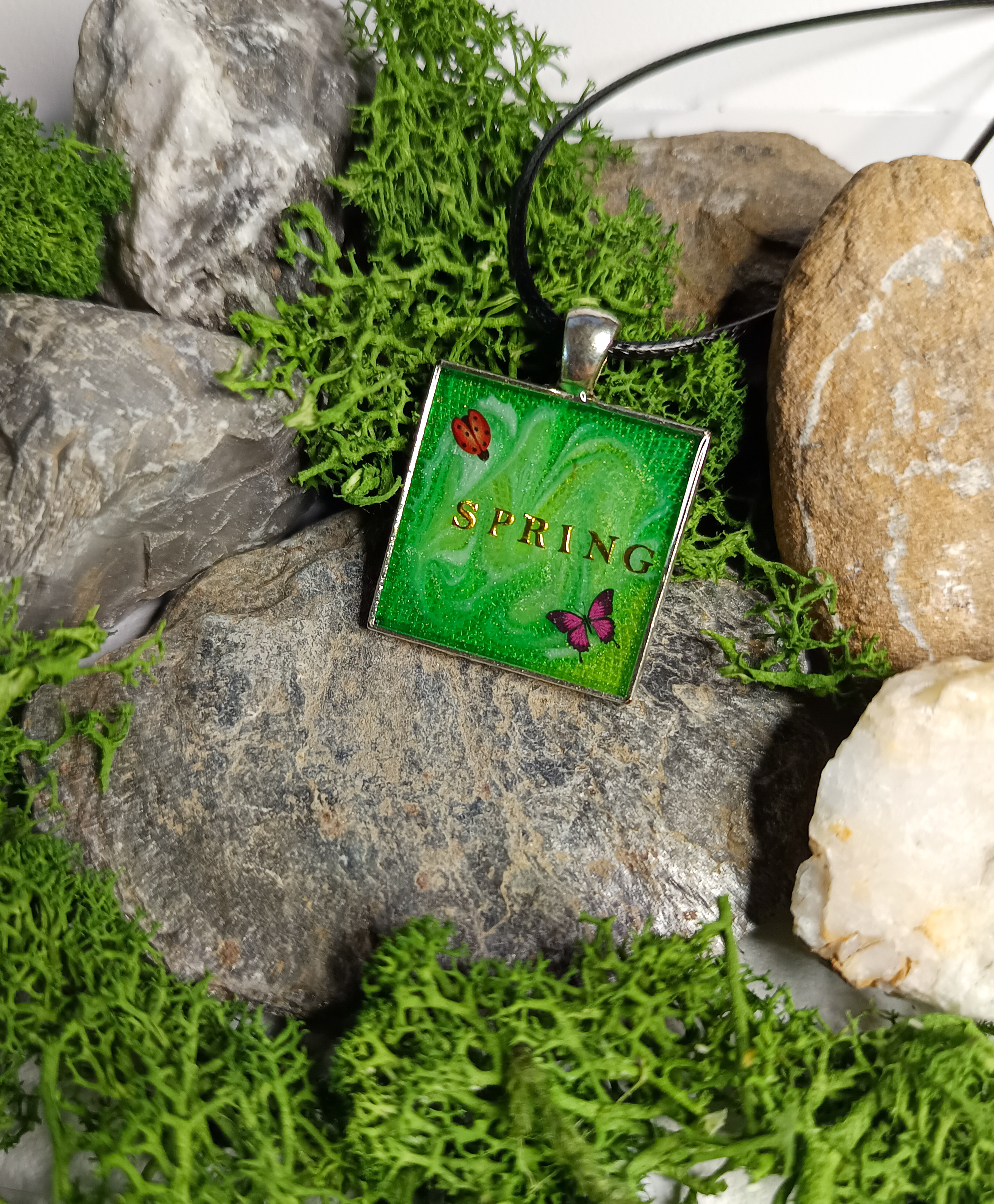 Collier Pendentif Printemps