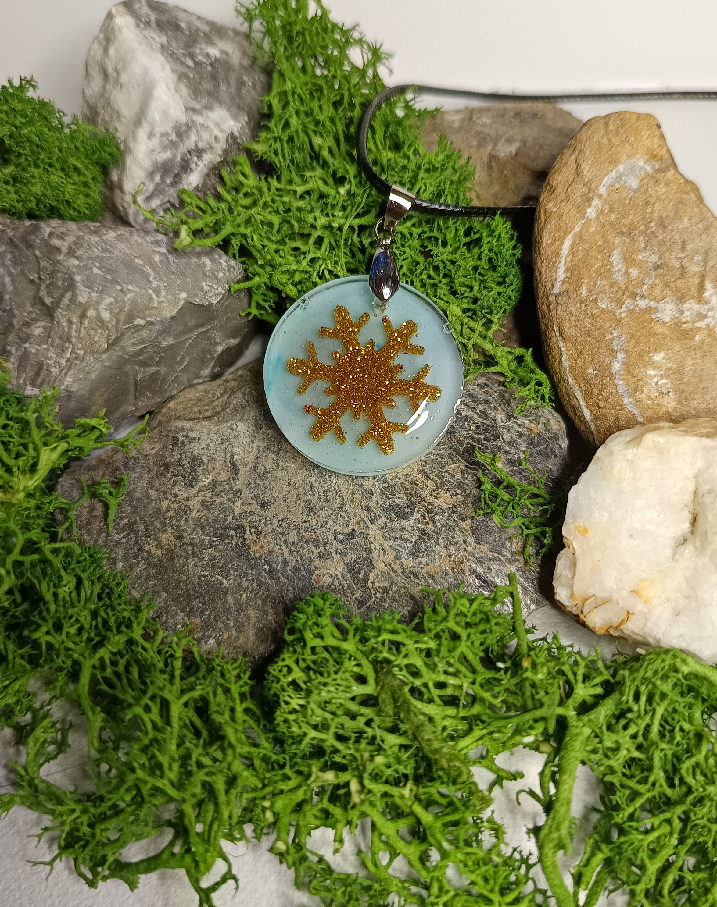 Collier pendentif flocon