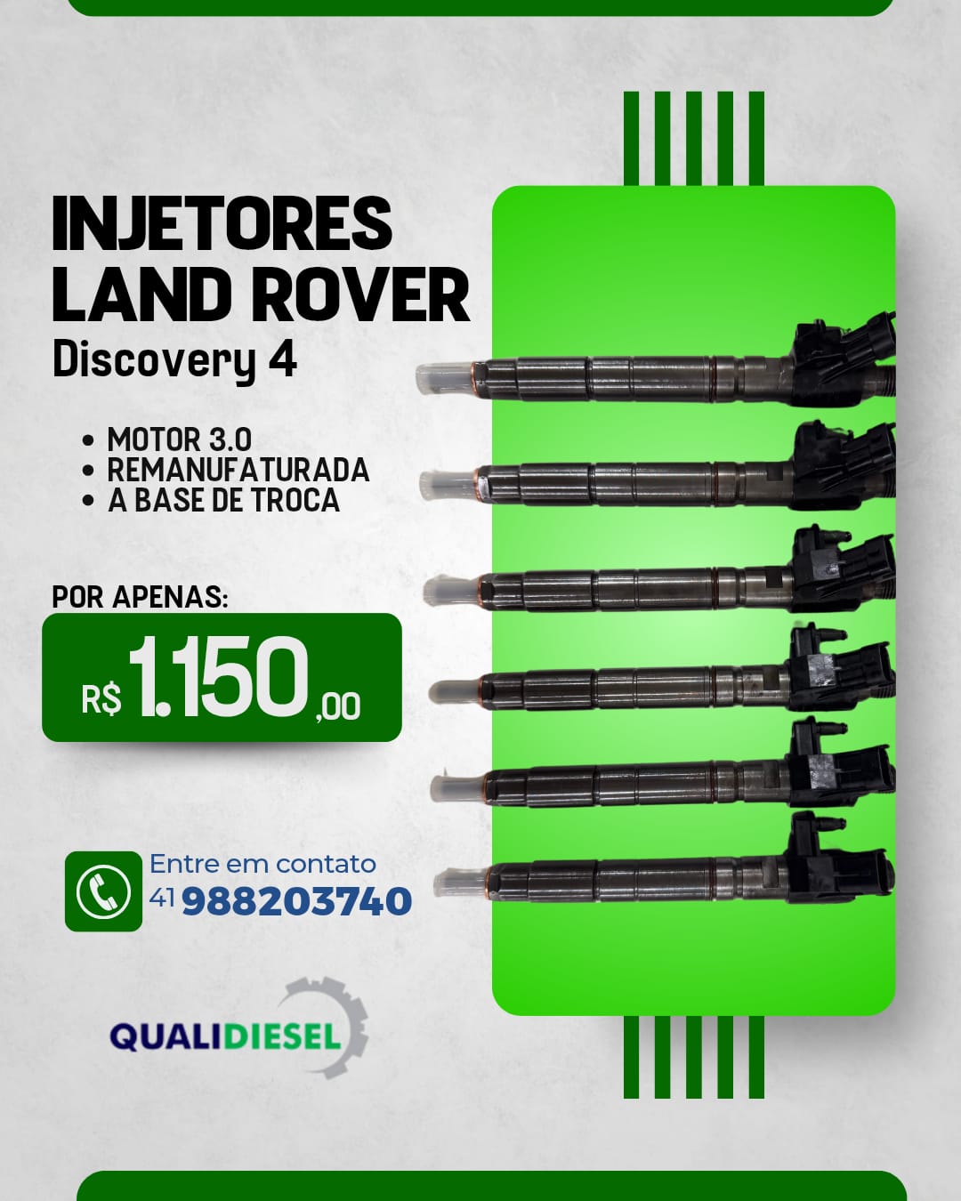 INJETORES LAND ROVER DISCOVERY 4