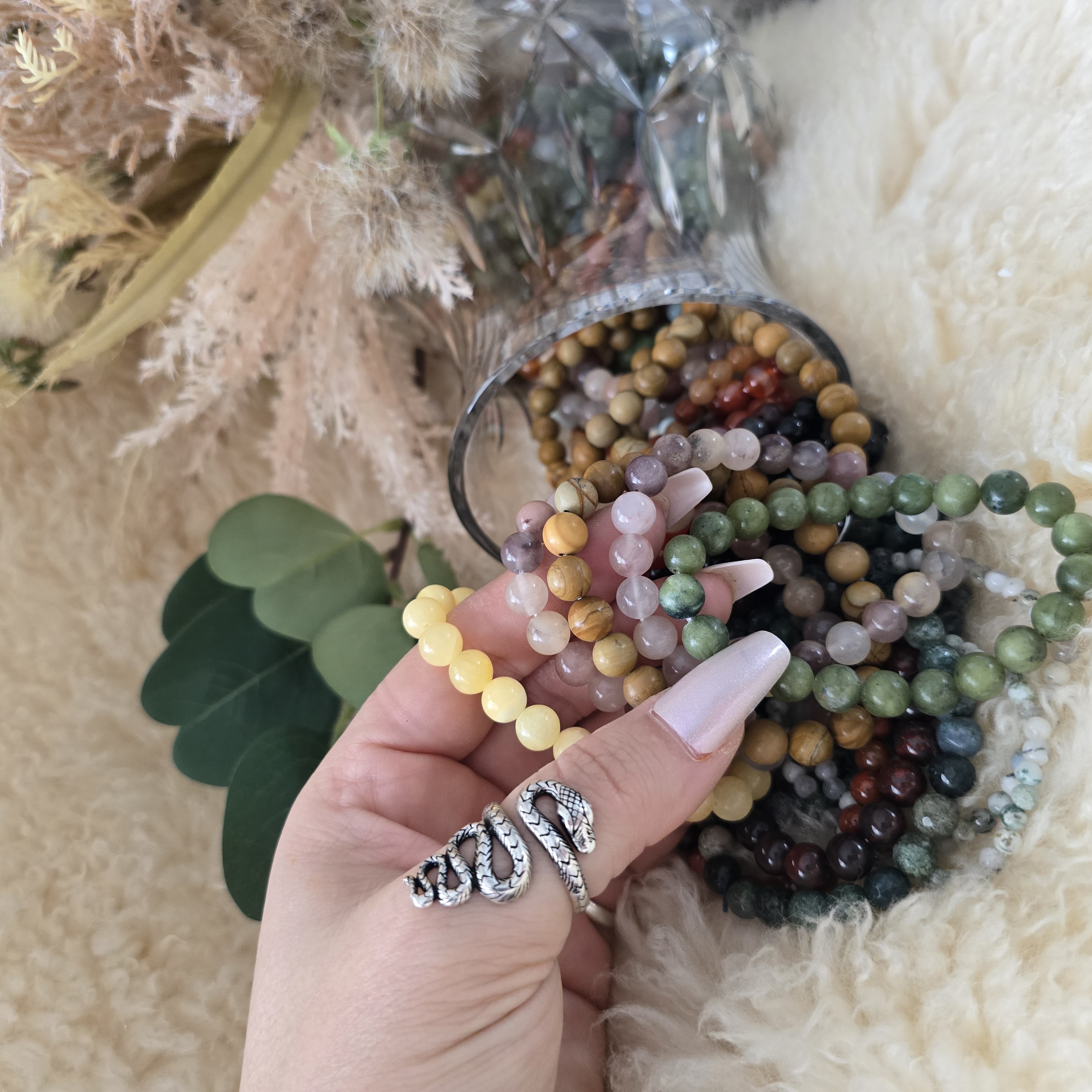 Intuitively Chosen Crystal Bracelet Stack
