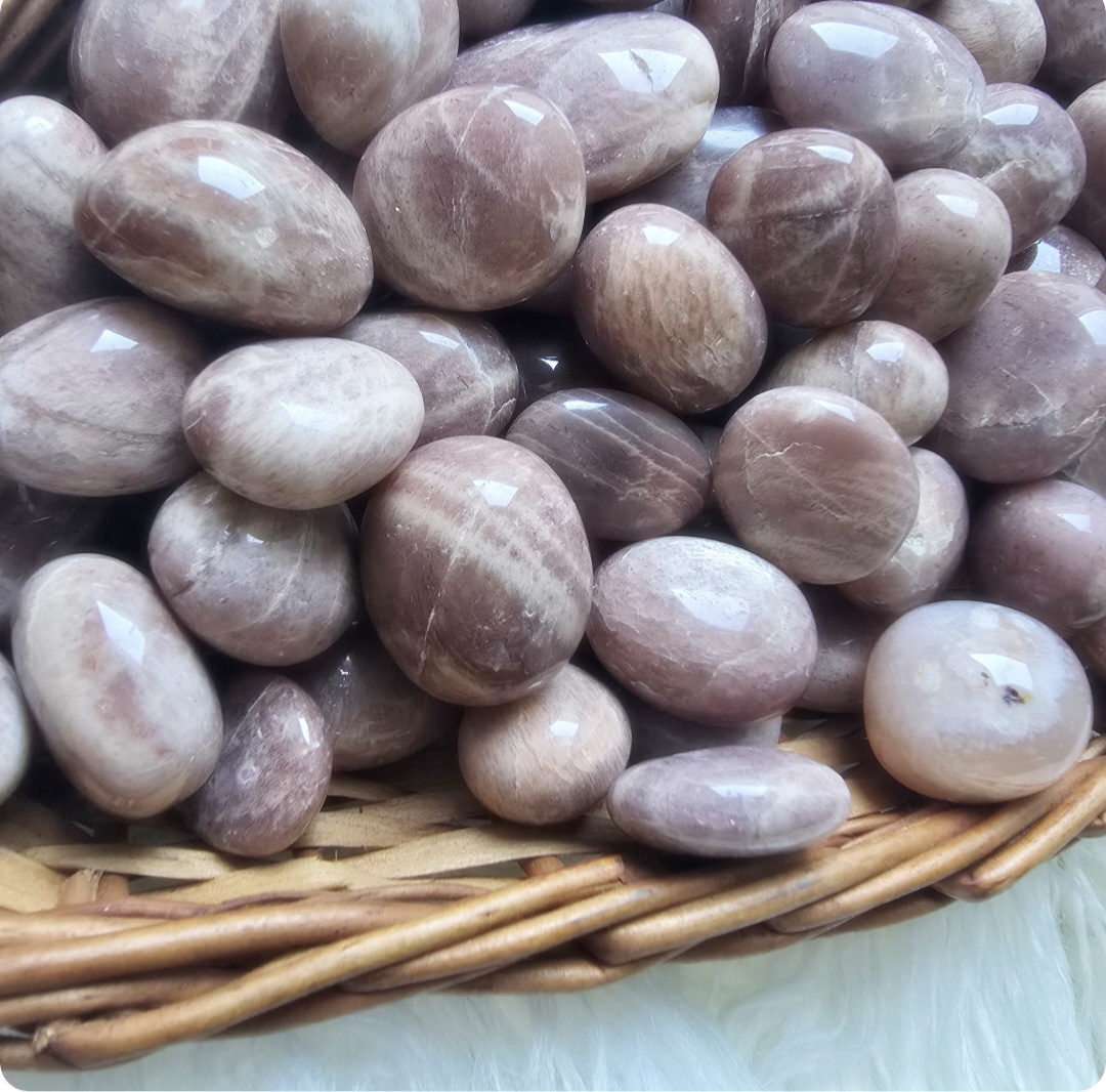 Peach Moonstone Tumbles
