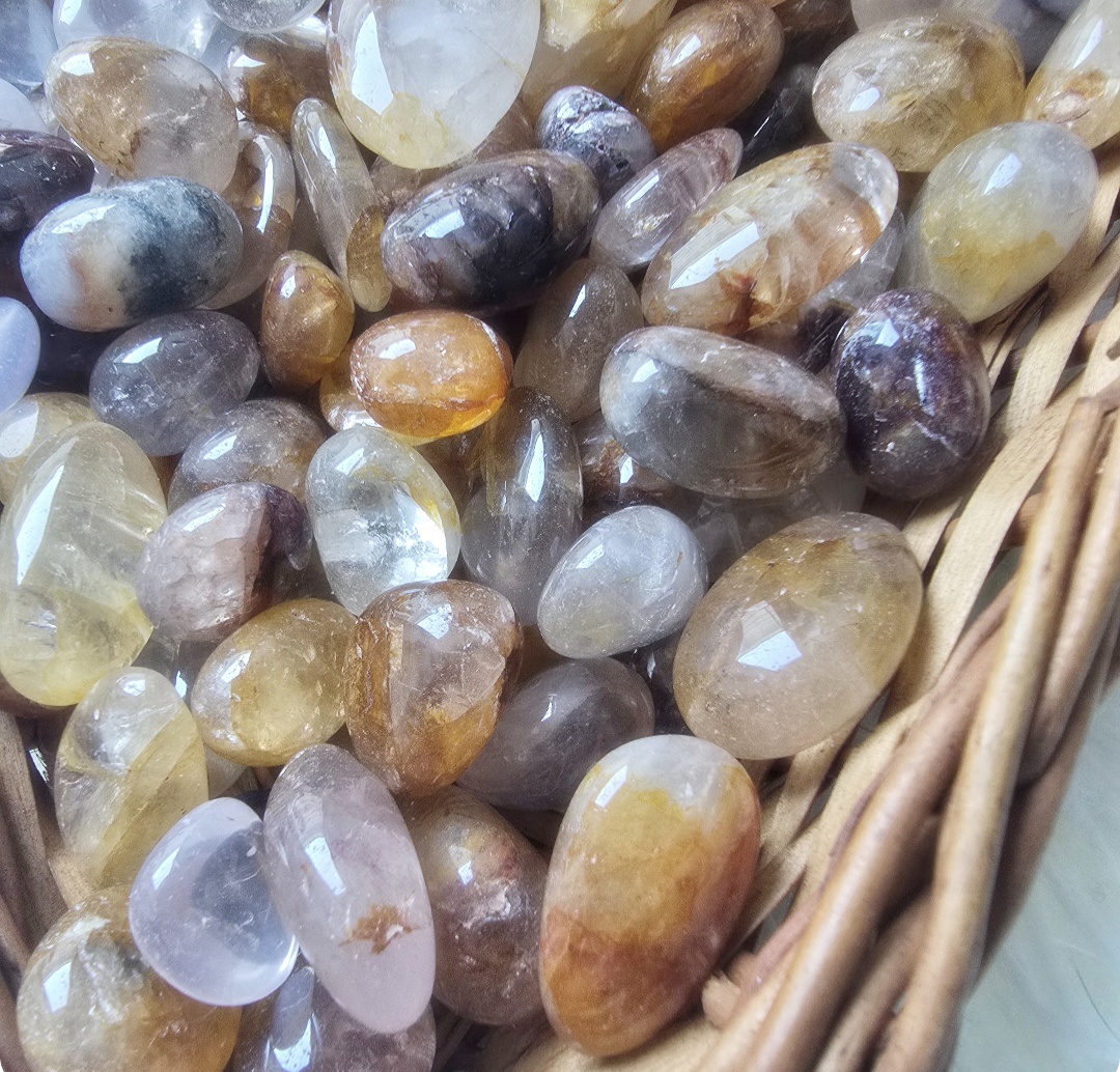 Citrine/Smokey Quartz Tumbles