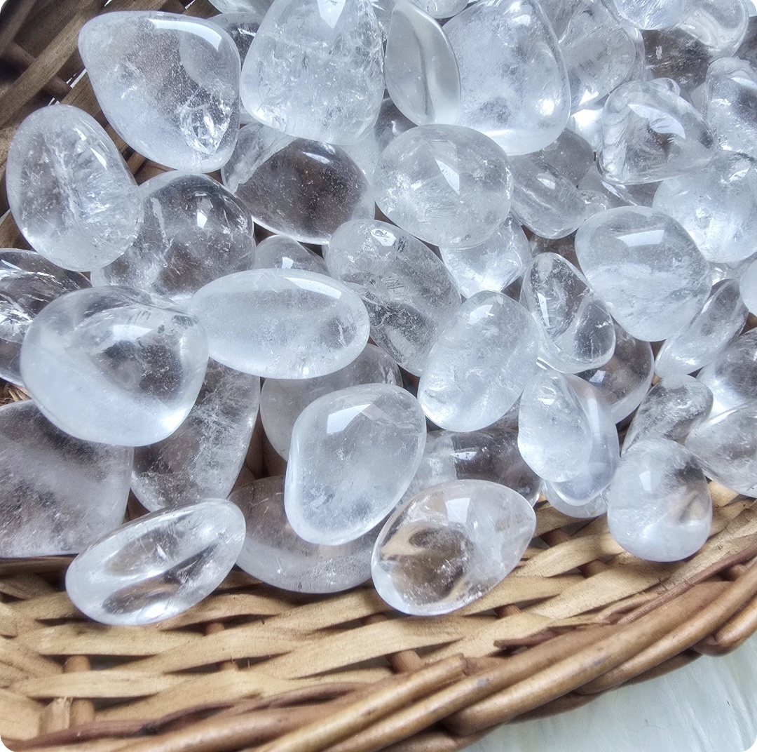 Clear Quartz Tumbles