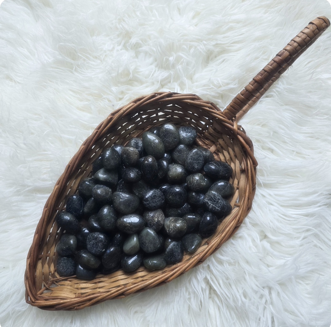 Black Labradorite Tumbles
