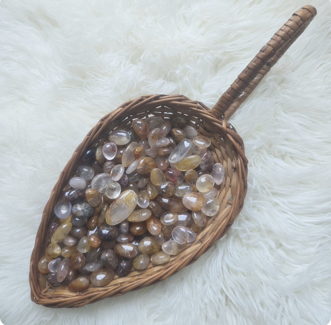 Citrine/Smokey Quartz Tumbles