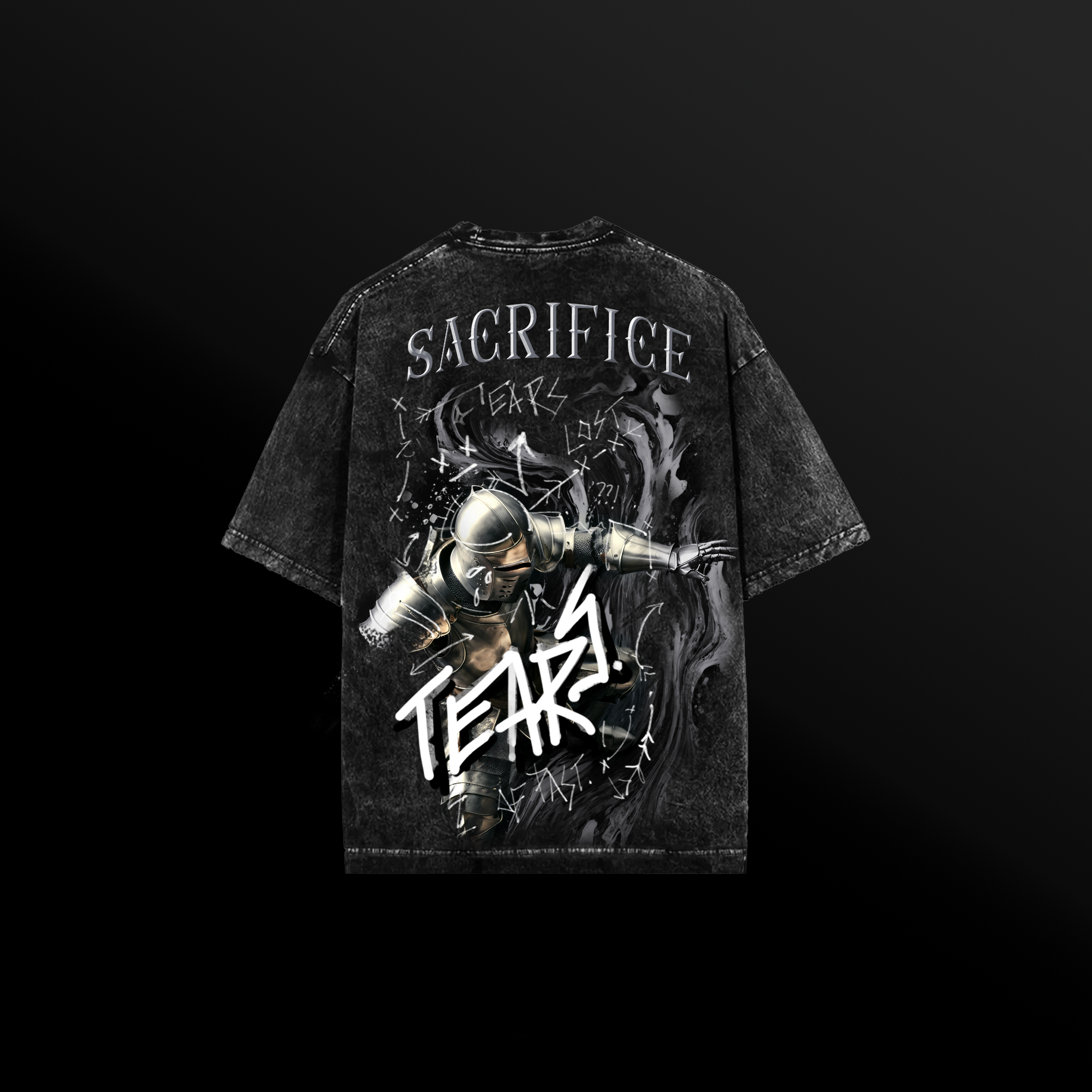 Tears Acid Wash Oversized T-Shirt