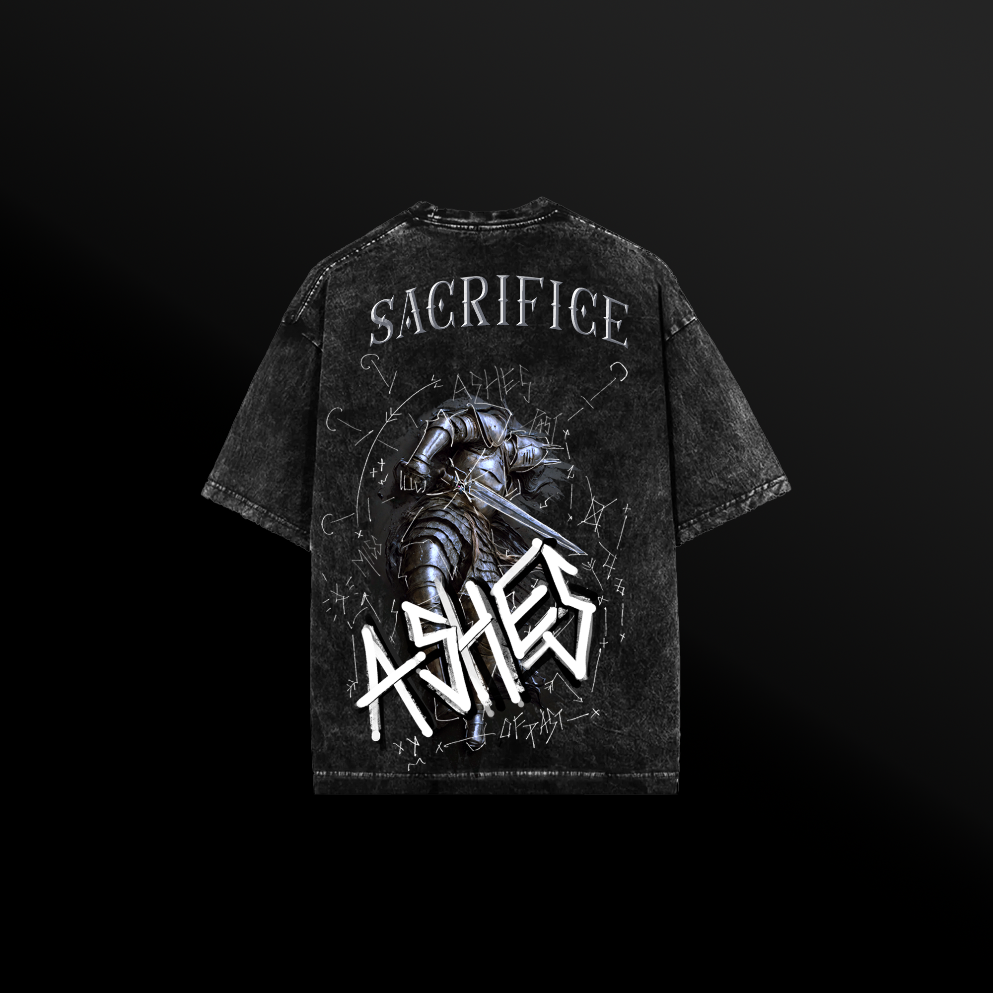 Ashes Acid Wash Oversized T-Shirt