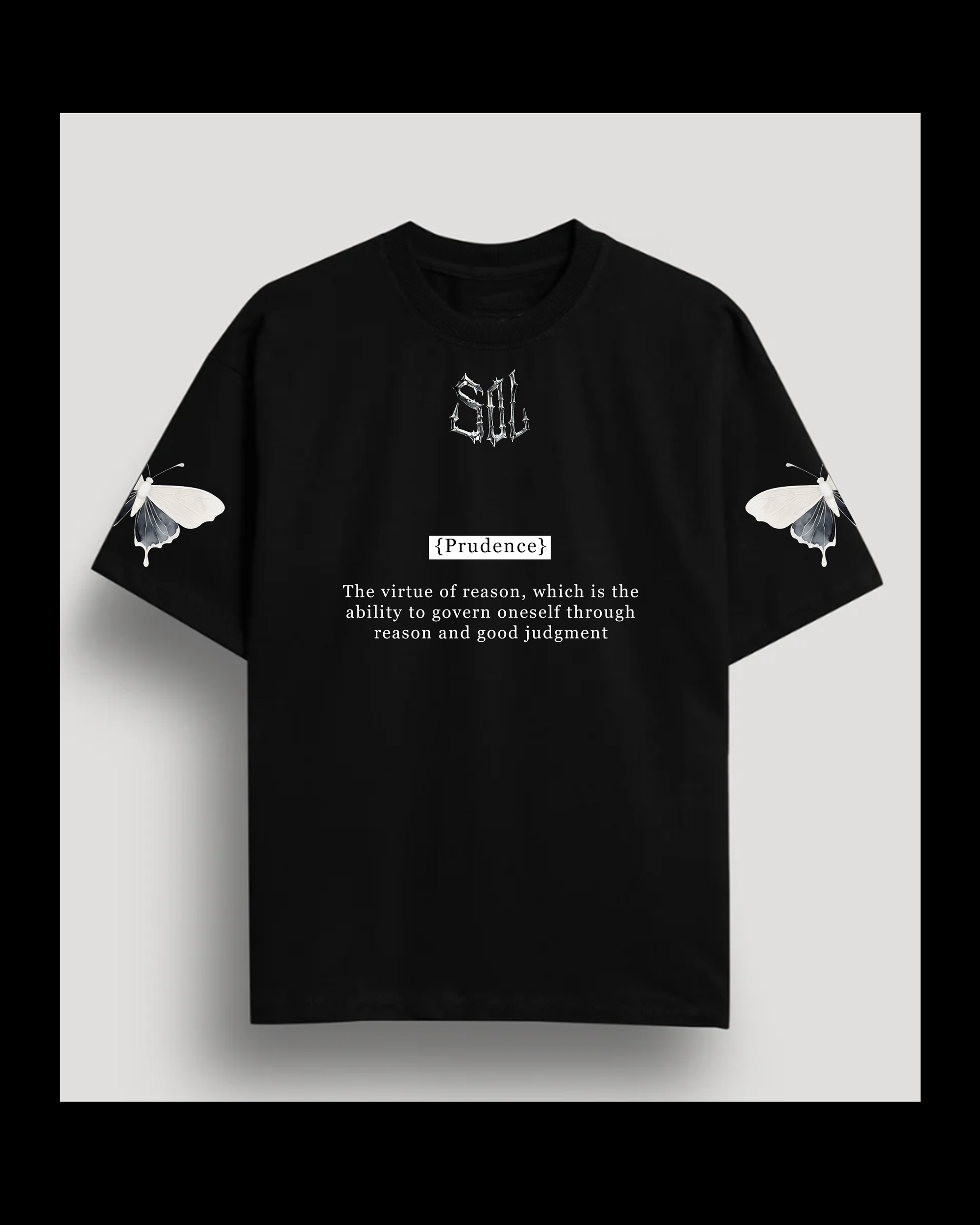 Prudence Puff Printed Graphic Black T-Shirt