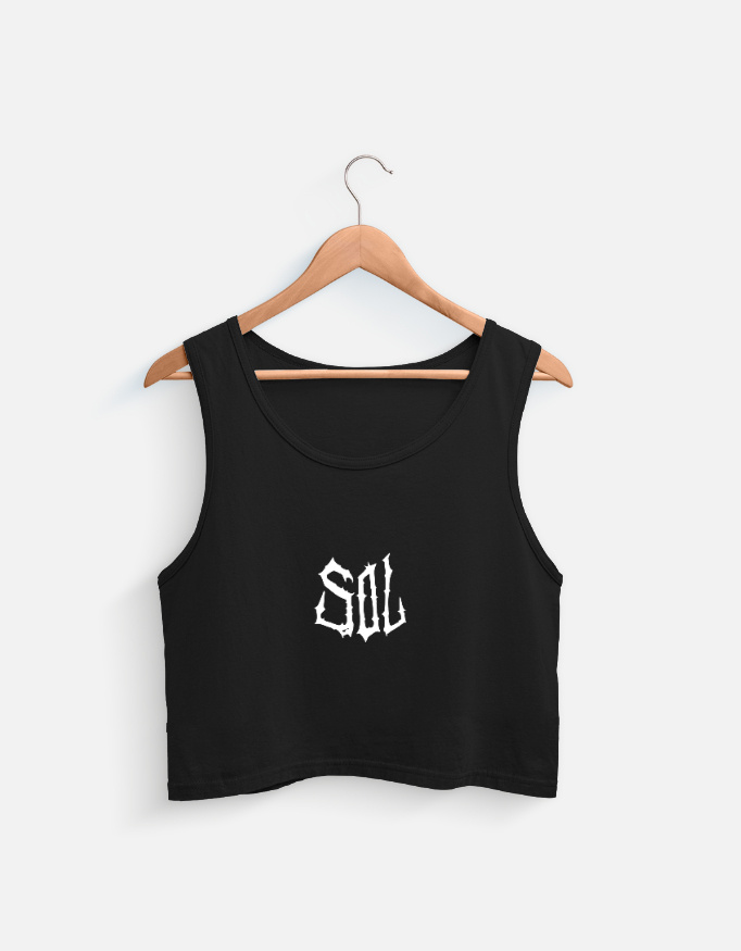 Glow in Dark print | 'SoL' Crop Top