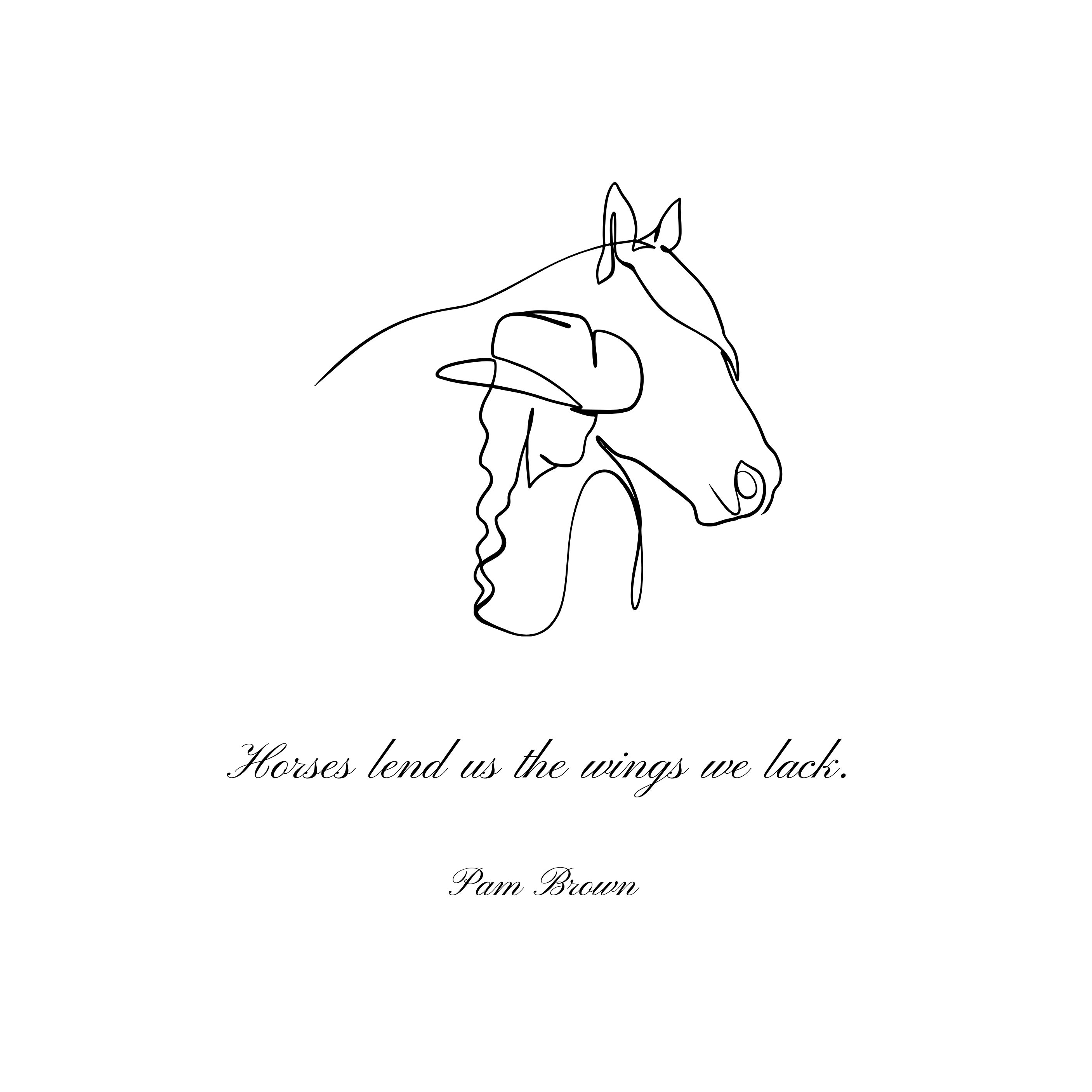 LINED Notebook "HORSE"