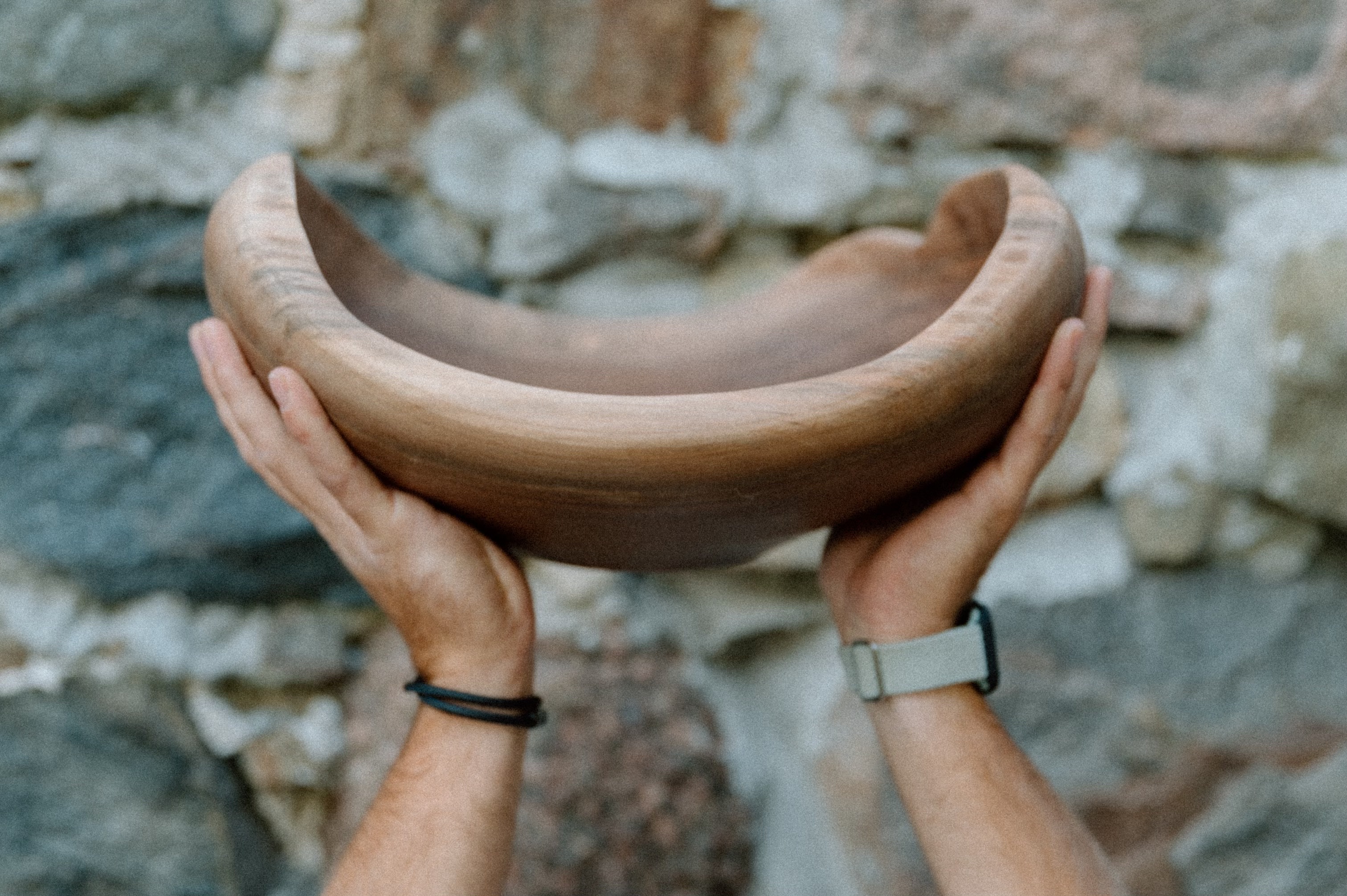 Rustic Walnut Bowl