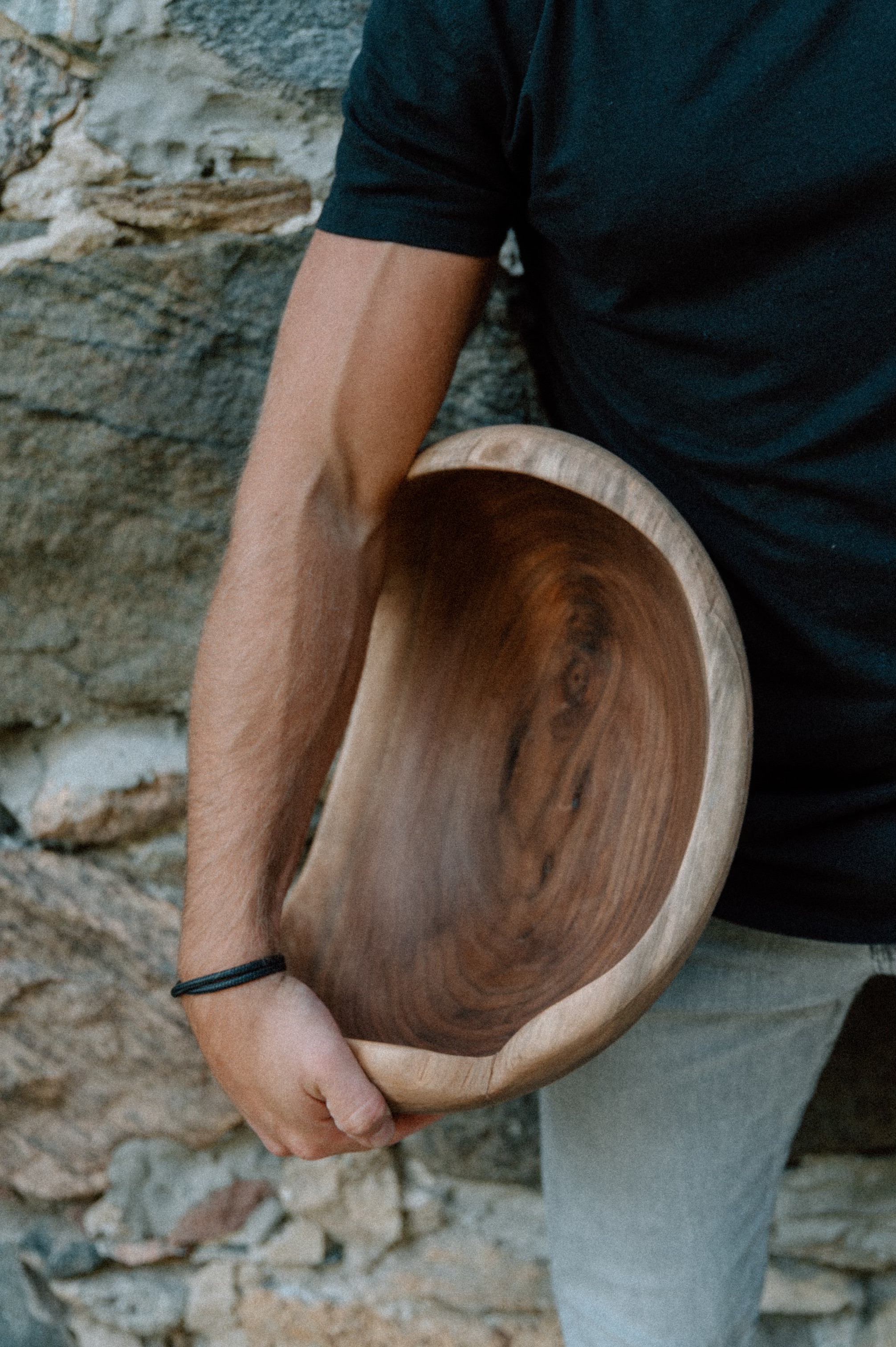 Rustic Walnut Bowl