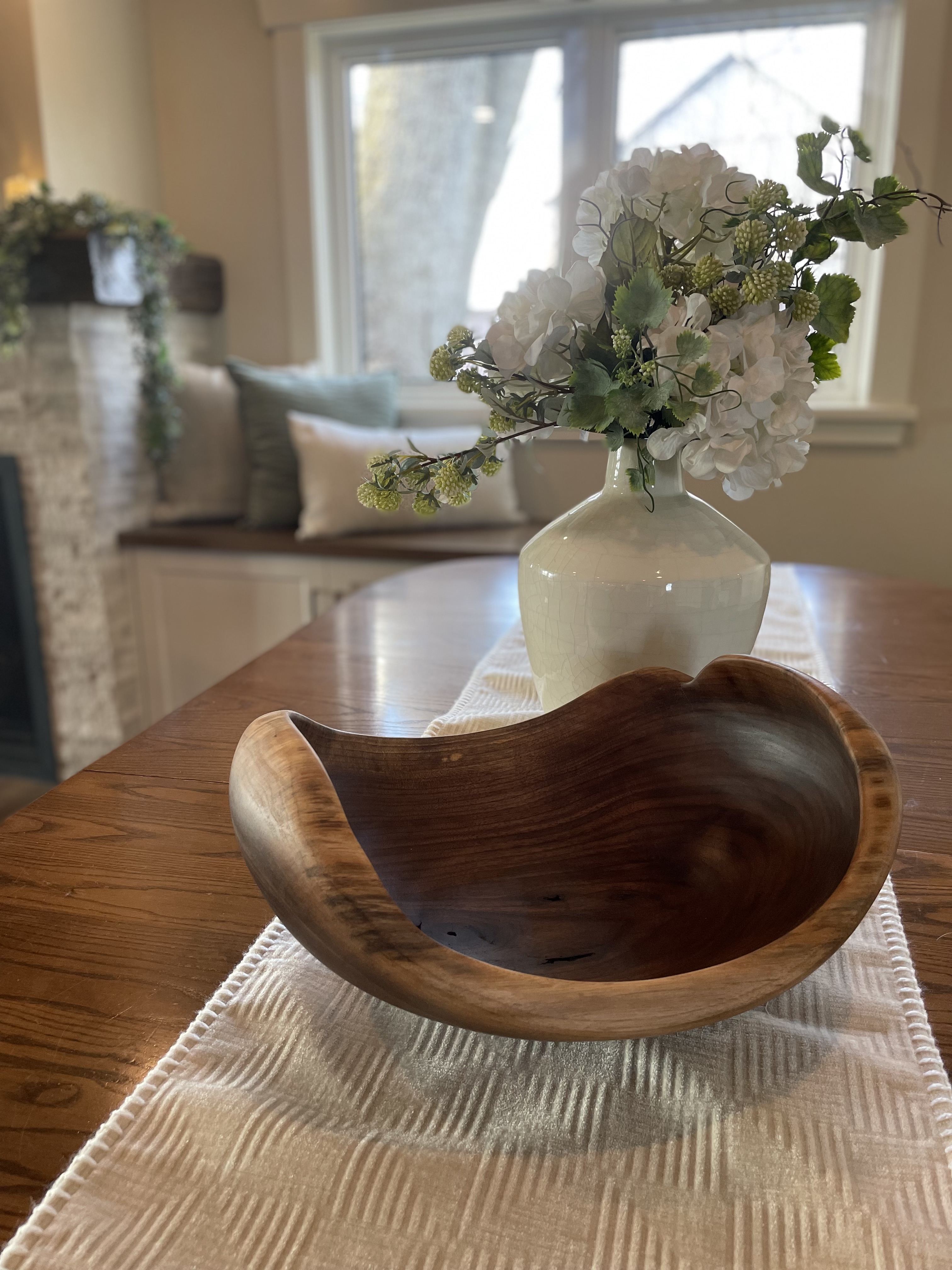 Rustic Walnut Bowl