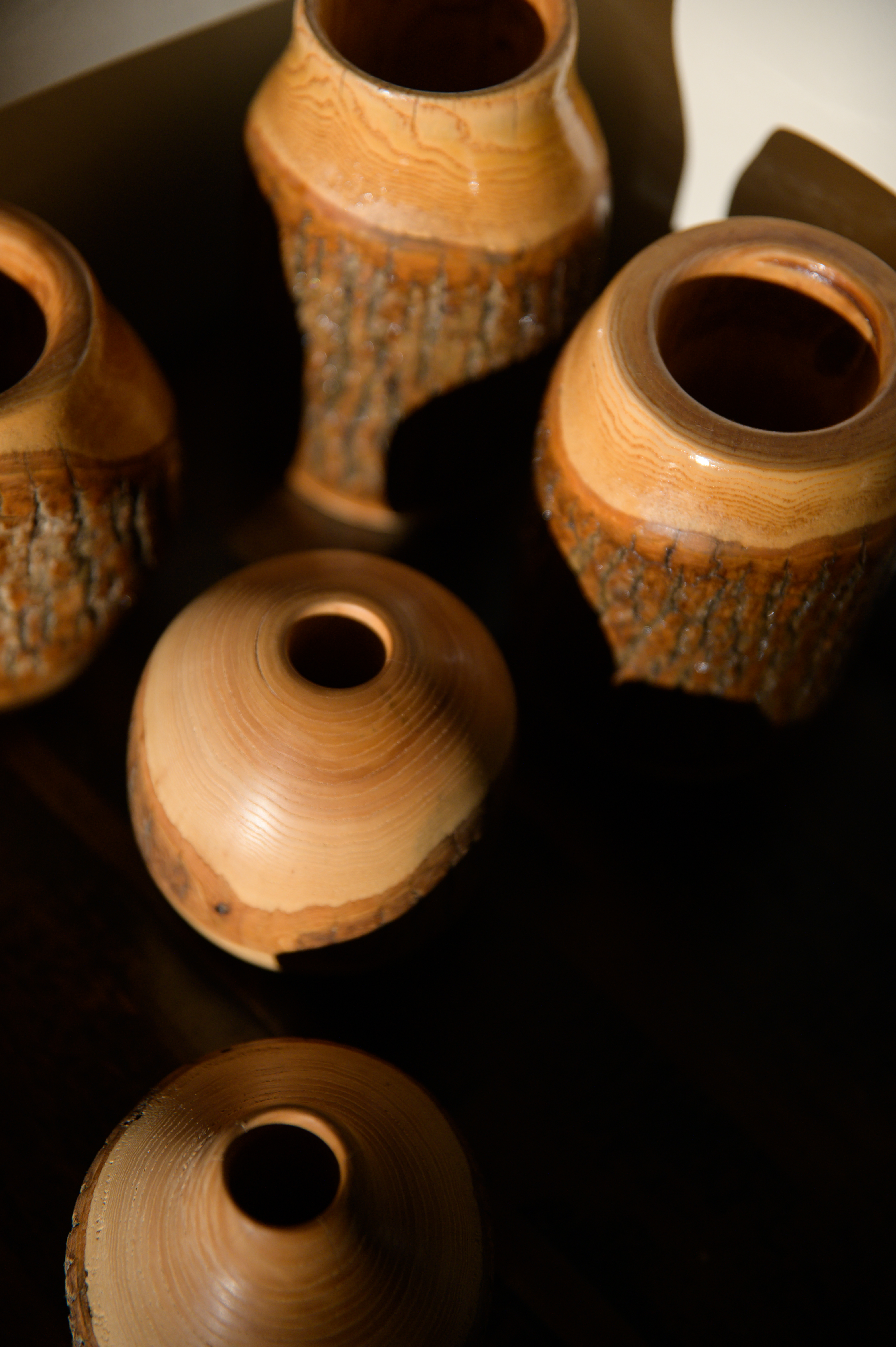 Handcrafted Wooden Vases