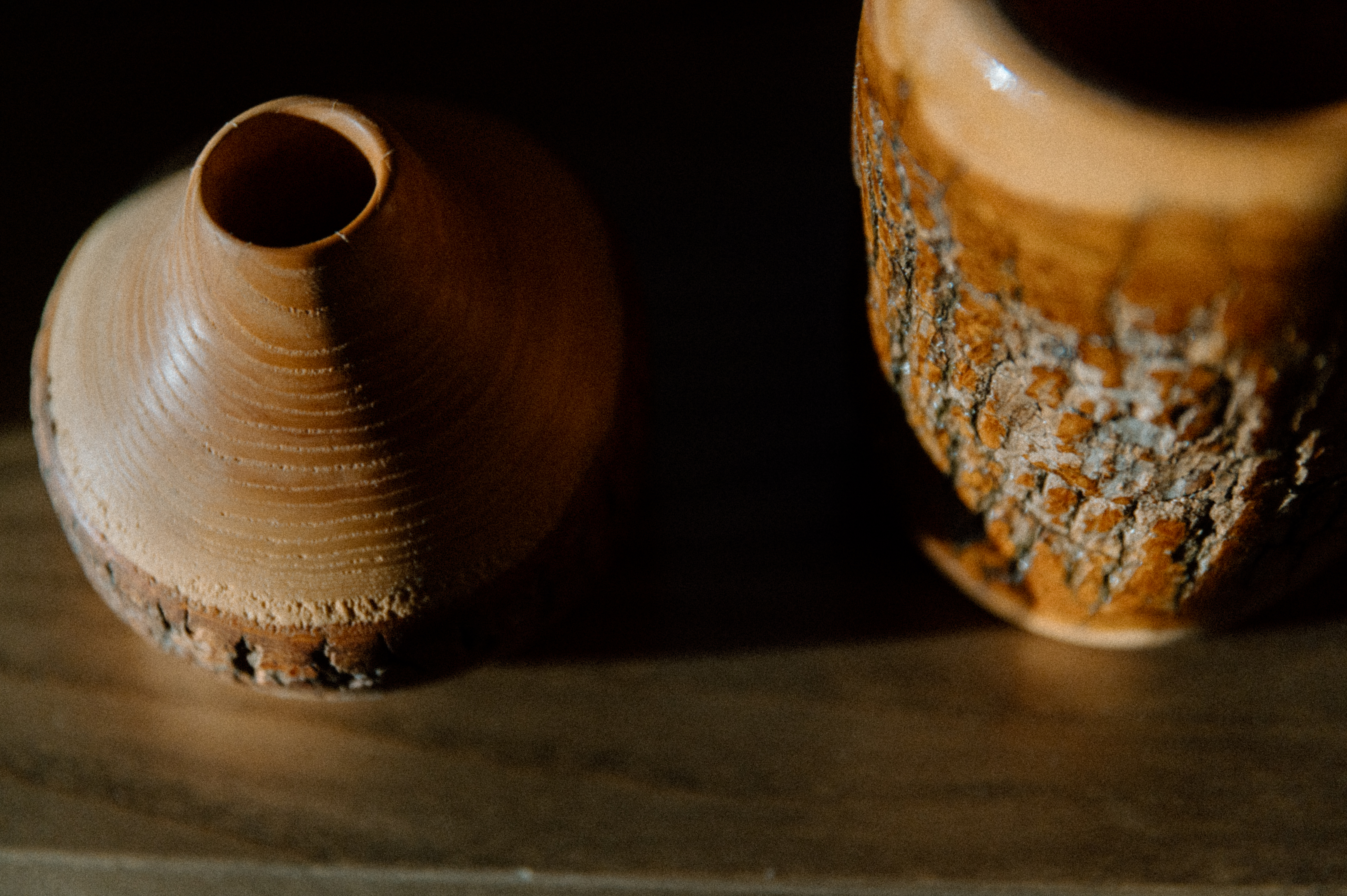 Handcrafted Wooden Vases