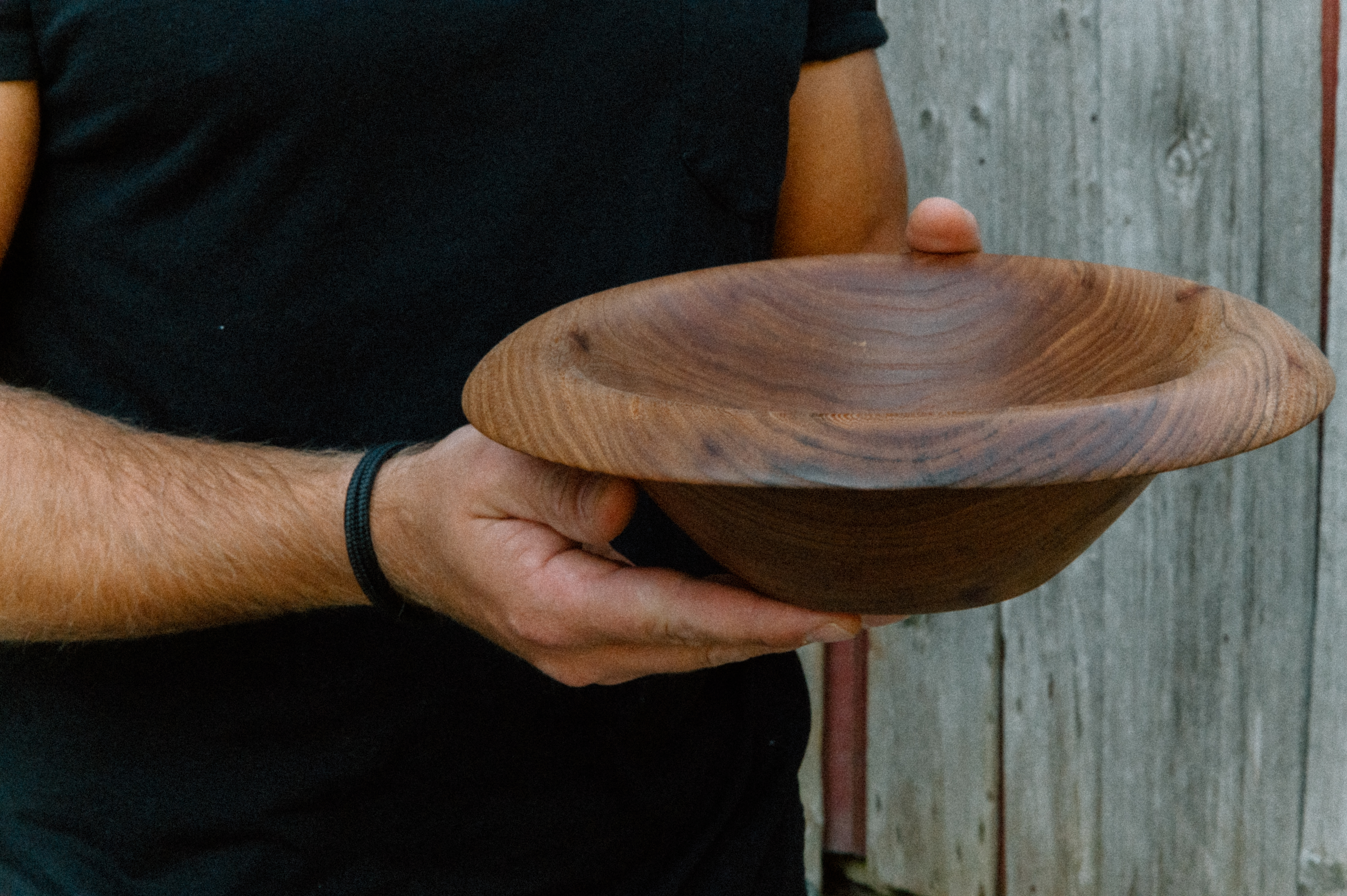 Lipped Elm Bowl