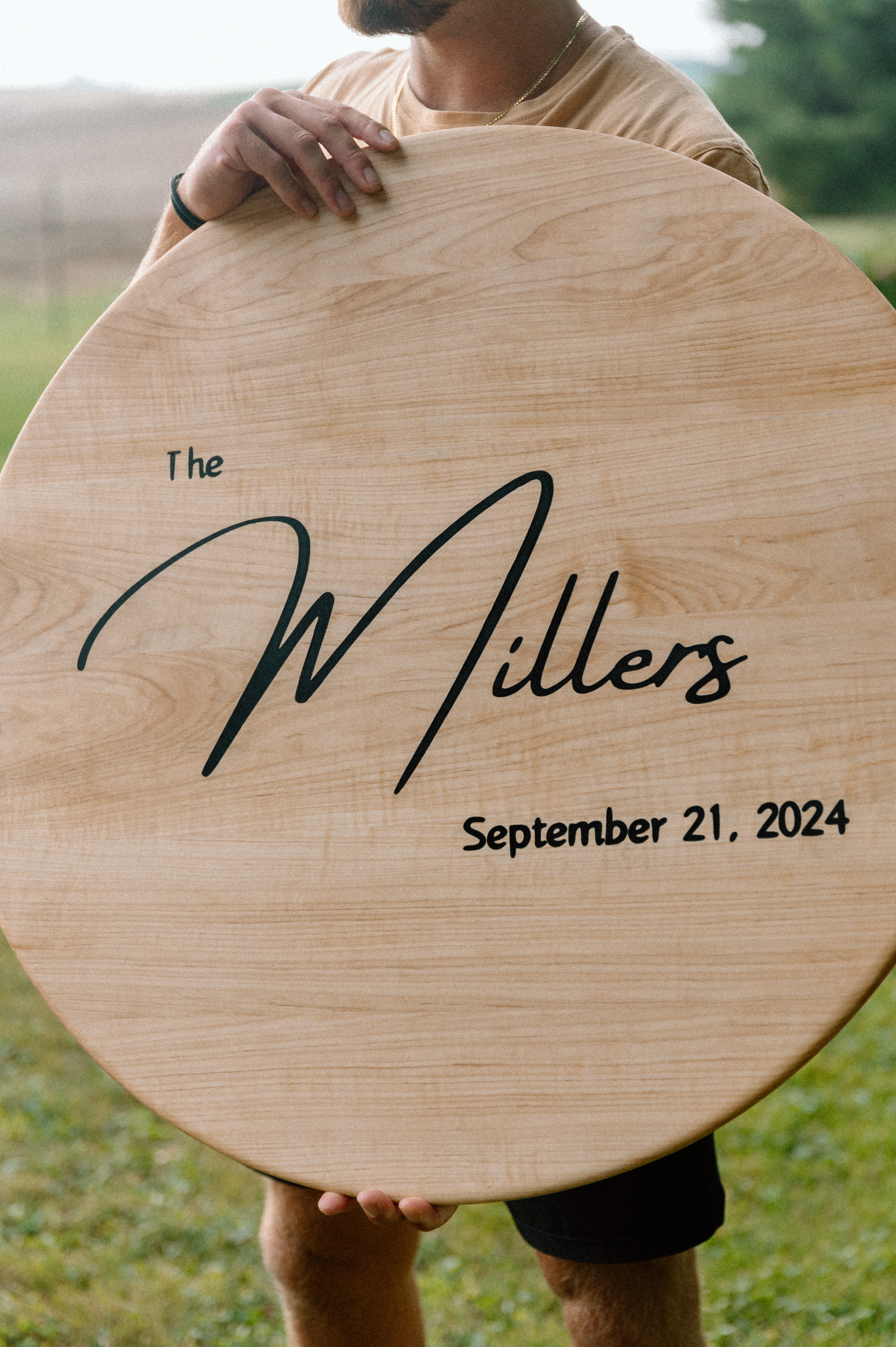 Custom Wedding Signing Board