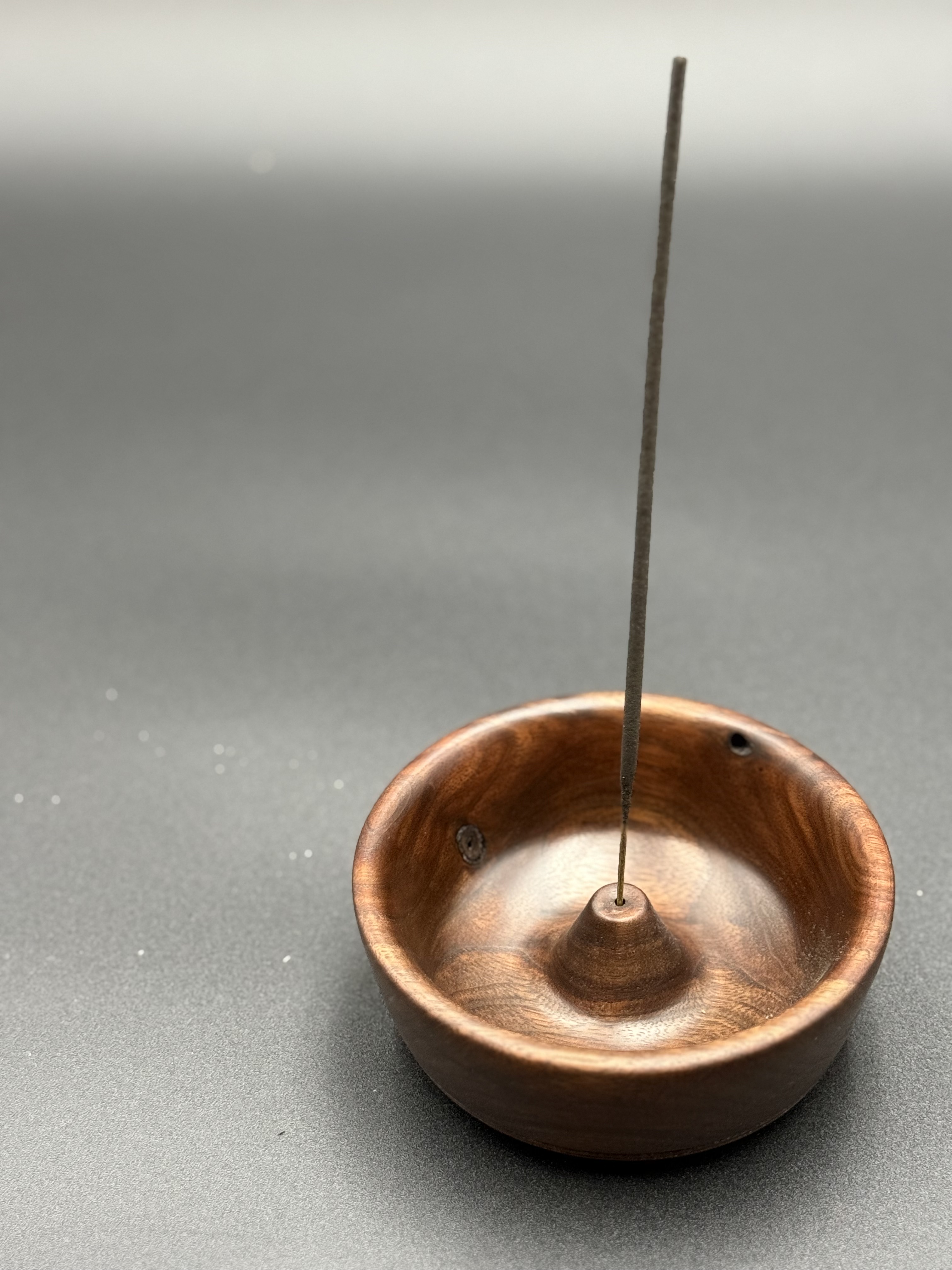Walnut Incense Holder
