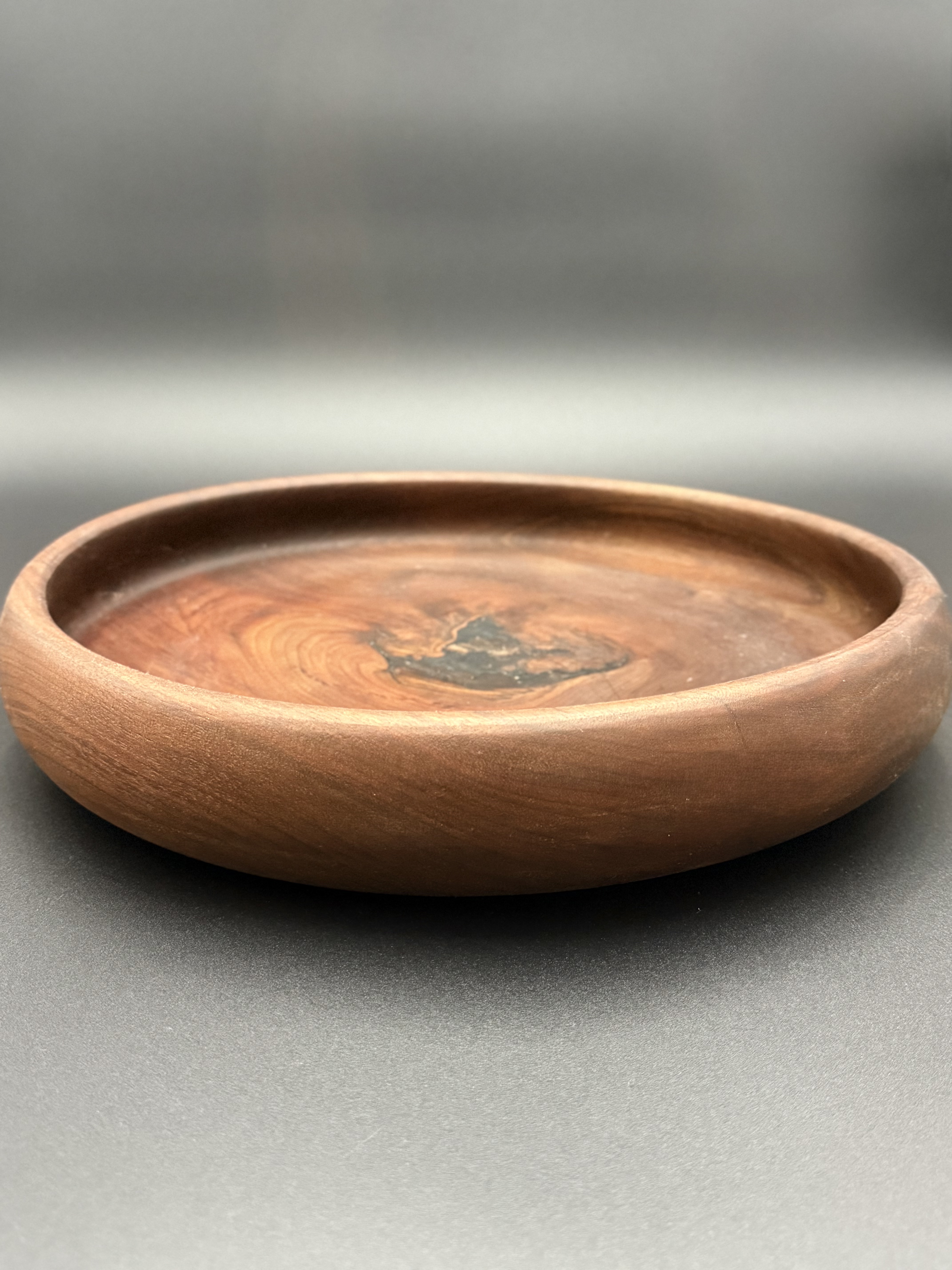 Large Walnut and Epoxy Bowl