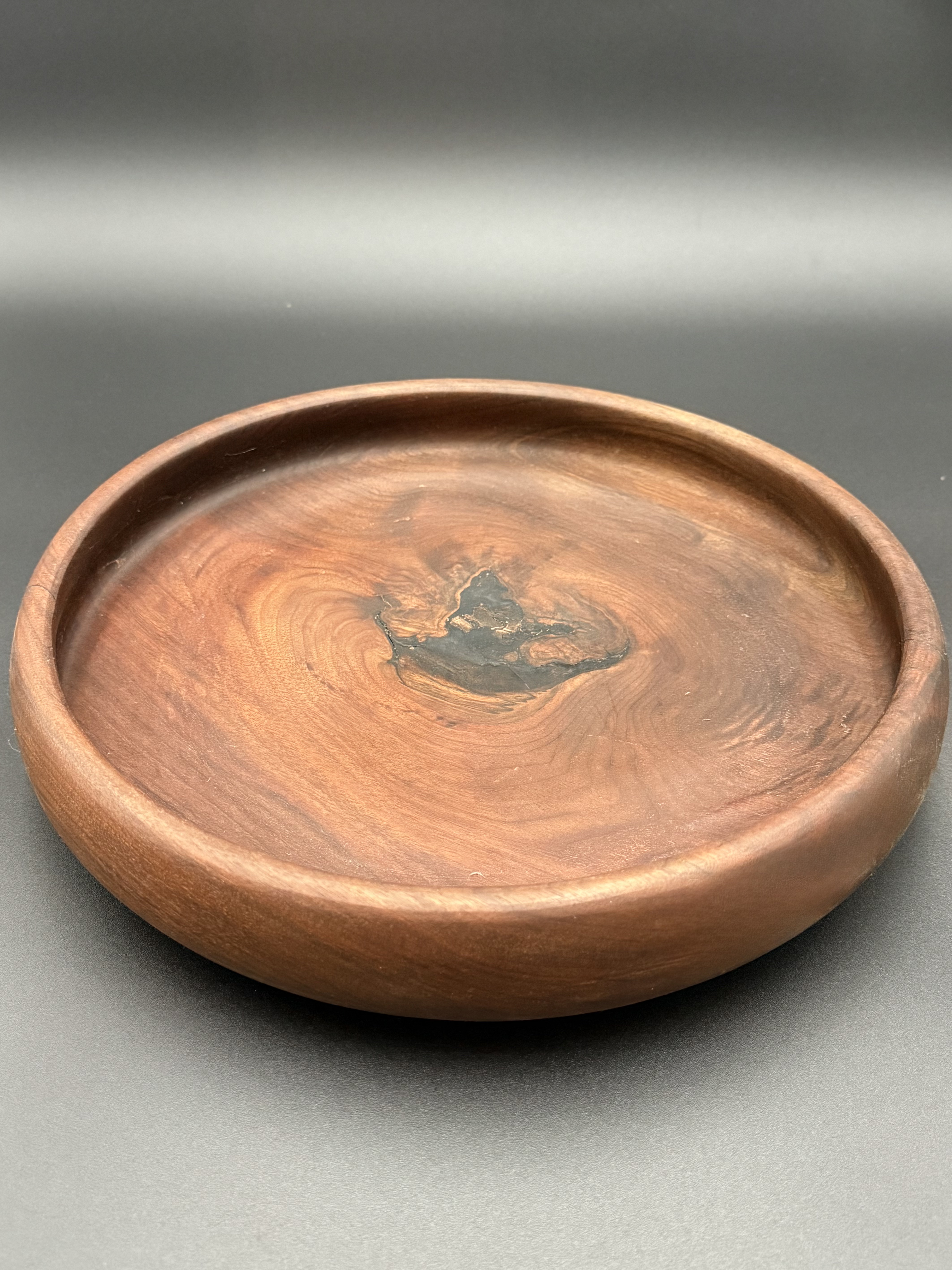 Large Walnut and Epoxy Bowl