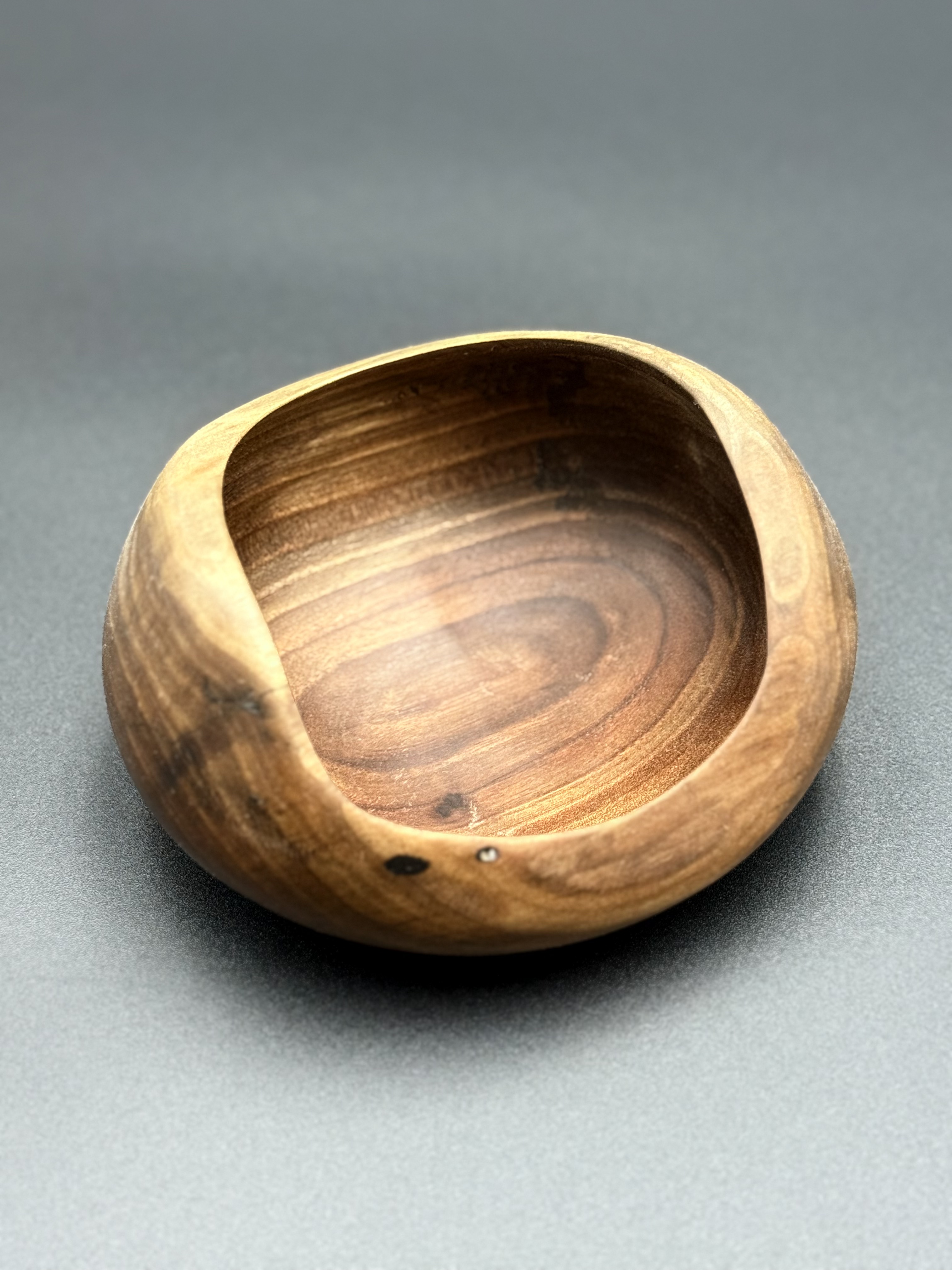 Small Rustic Walnut Bowl