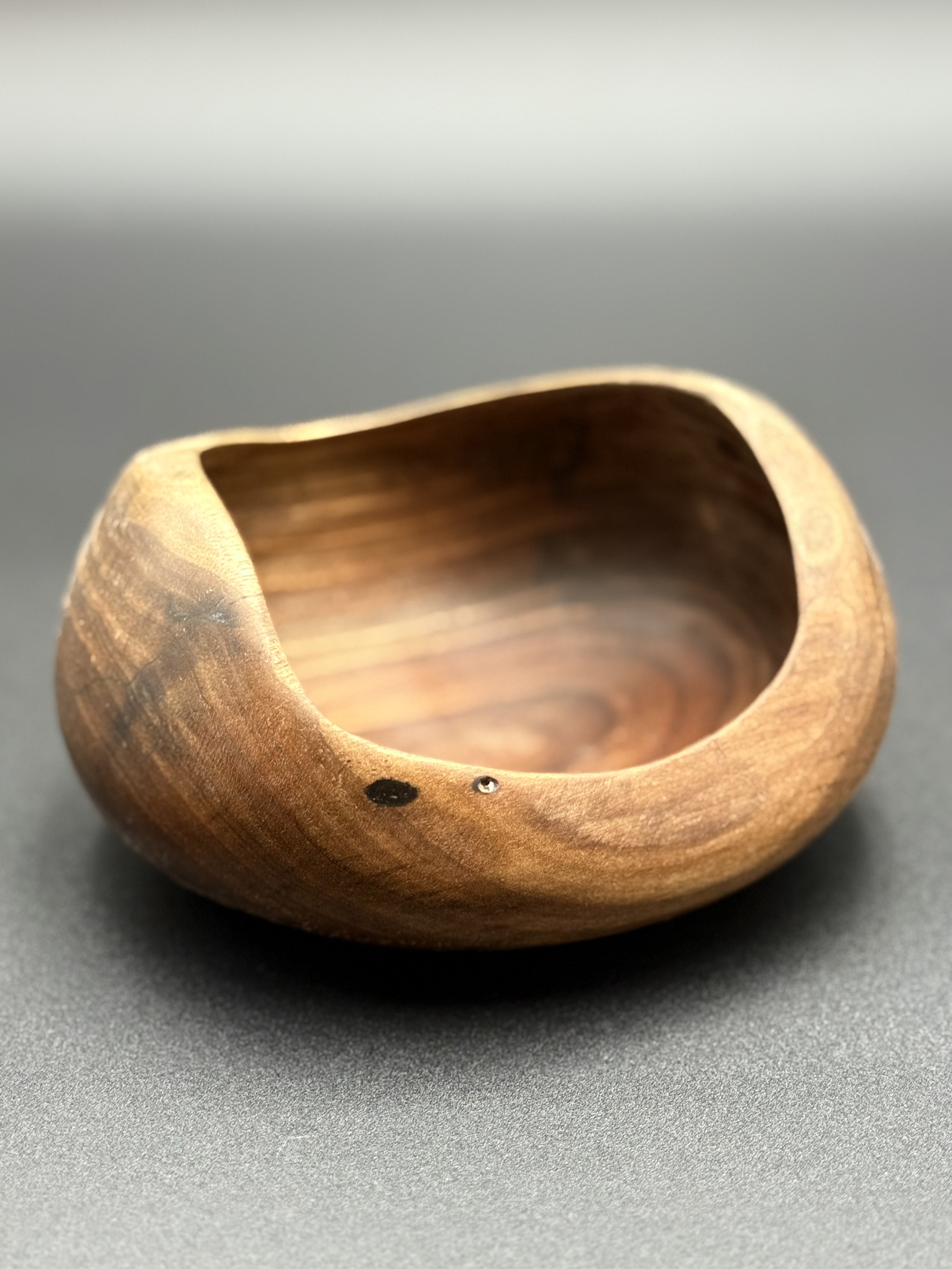 Small Rustic Walnut Bowl